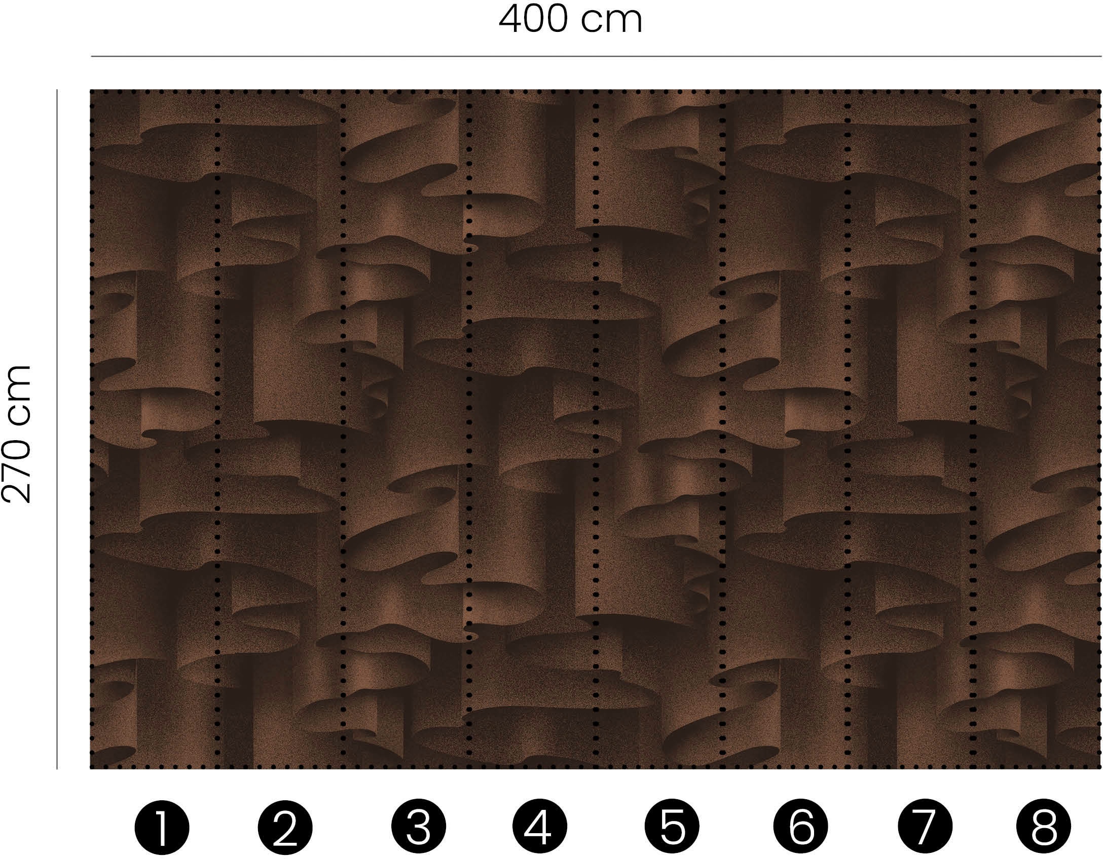 Fashion for walls Fototapete »Drape« Metall-Effekte glatt Phthalate frei