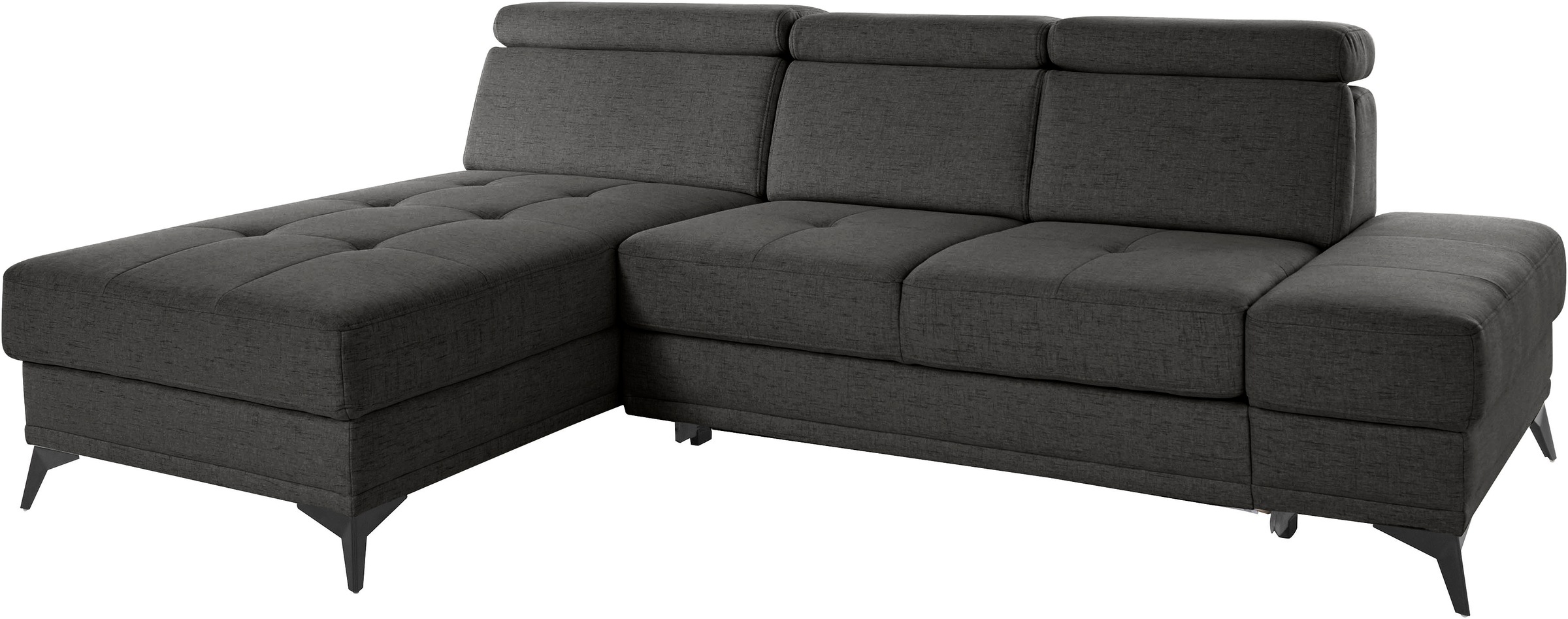 INOSIGN Ecksofa »Cardiz L-Form«, inkl.Kopfteilverstellung und Federkern wahlweise mit Bettfunktion