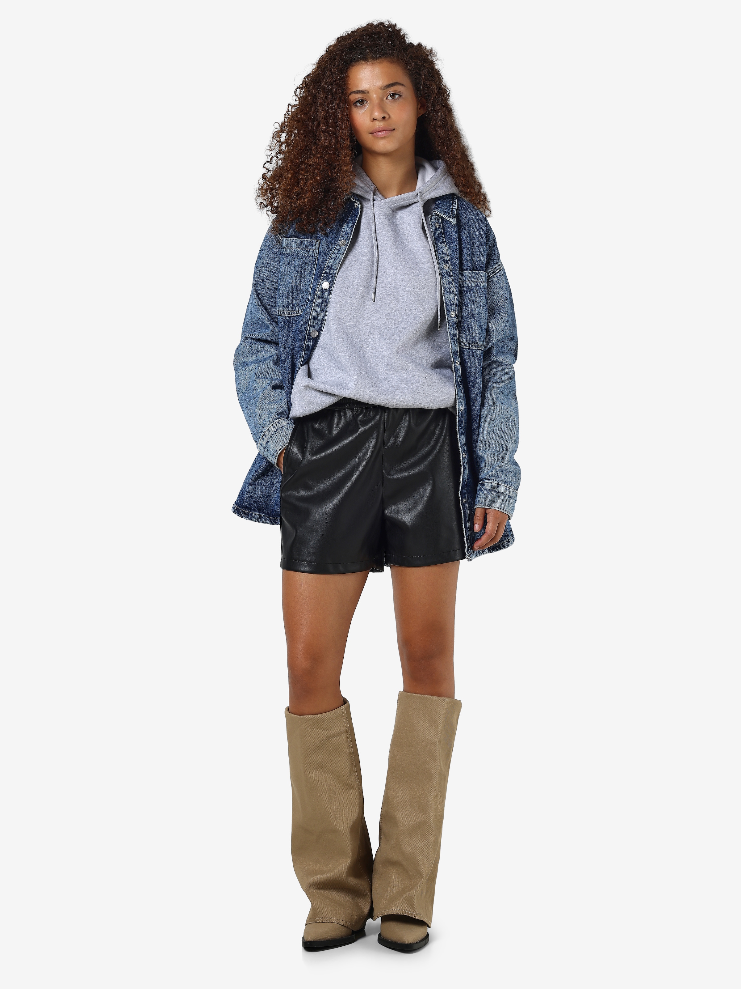 Noisy may Shorts »NMANDY PU HW SHORTS WVN NOOS«