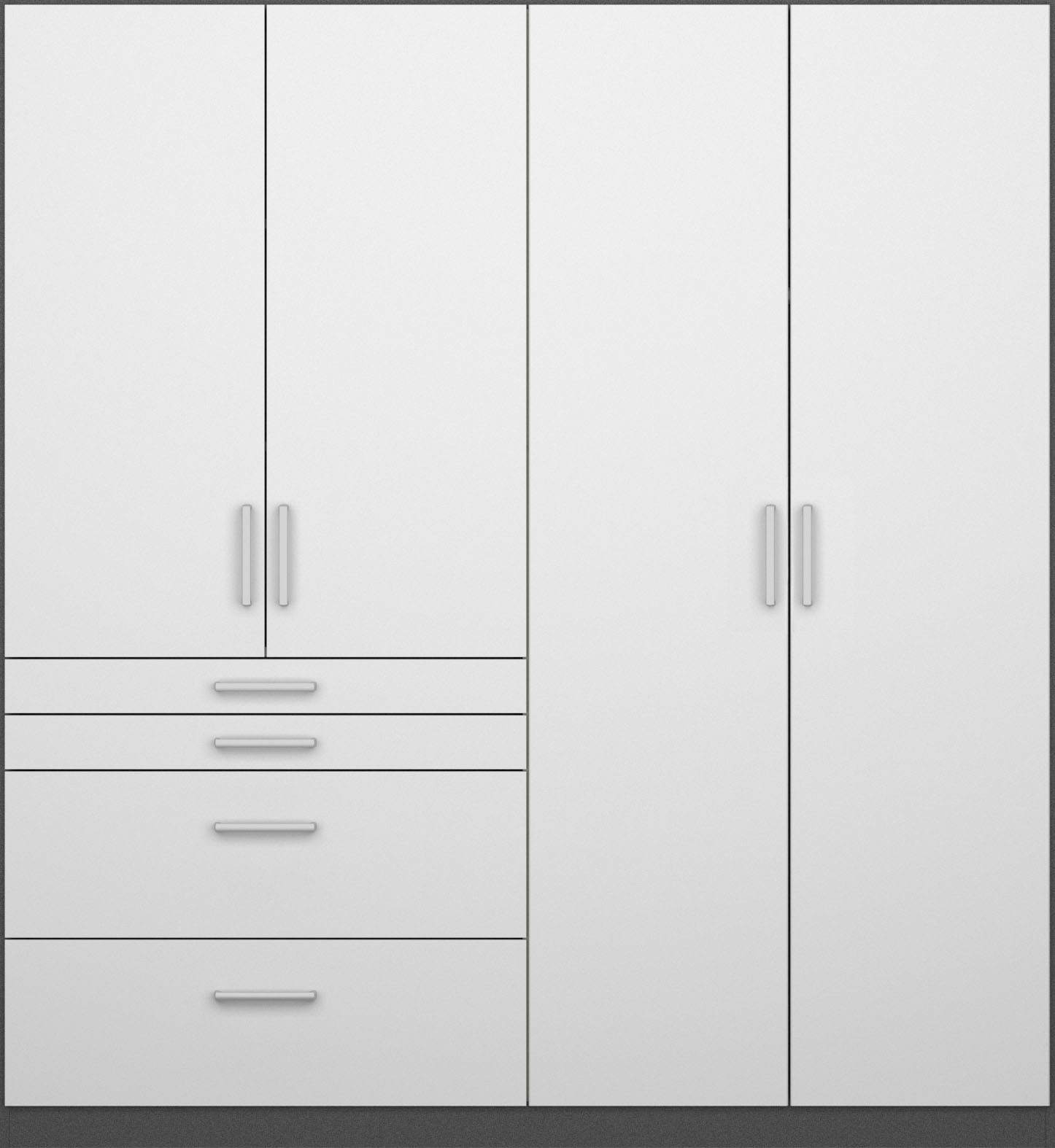 rauch Schrank-Set »Kleiderschrank Schrank Garderobe Garderobenschrank Eckschrank HOMBURG«, viel Stauraum, oberer Schubkasten mit Einteilung MADE IN GERMANY