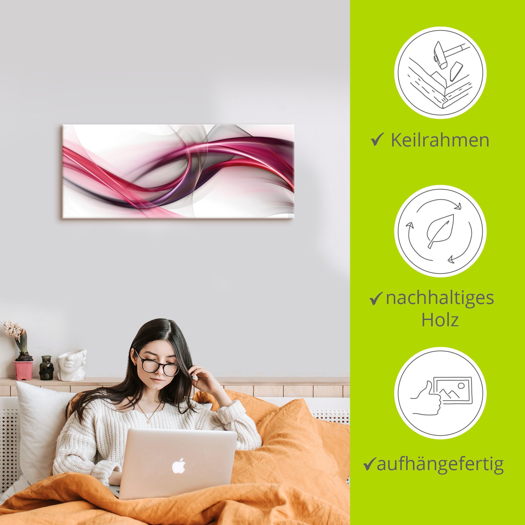 Artland Wandbild »Ideen« Muster 1 Stk. tlg. als Alubild, Outdoorbild, Leinwandbild, Poster, Wandaufkleber