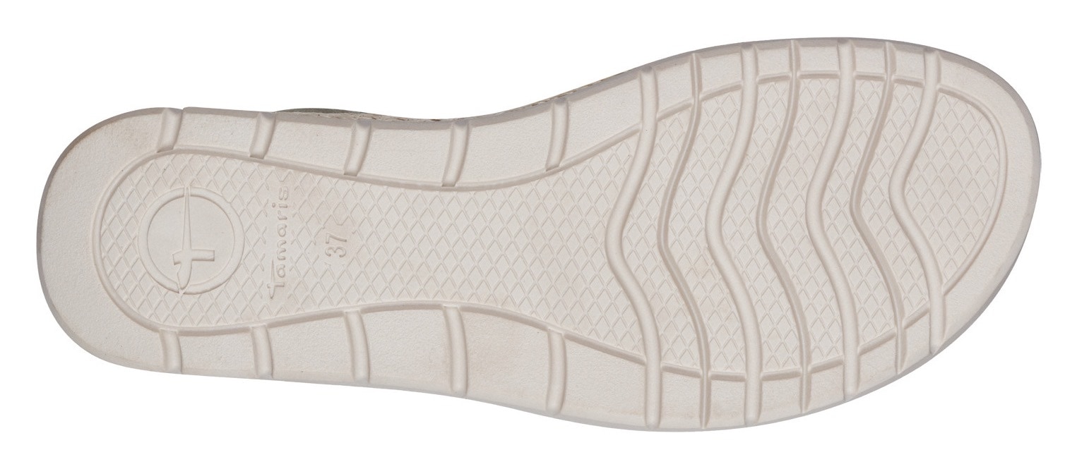 Tamaris Keilsandalette, Sommerschuh, Sandale, Plateauabsatz, mit Klettverschluss