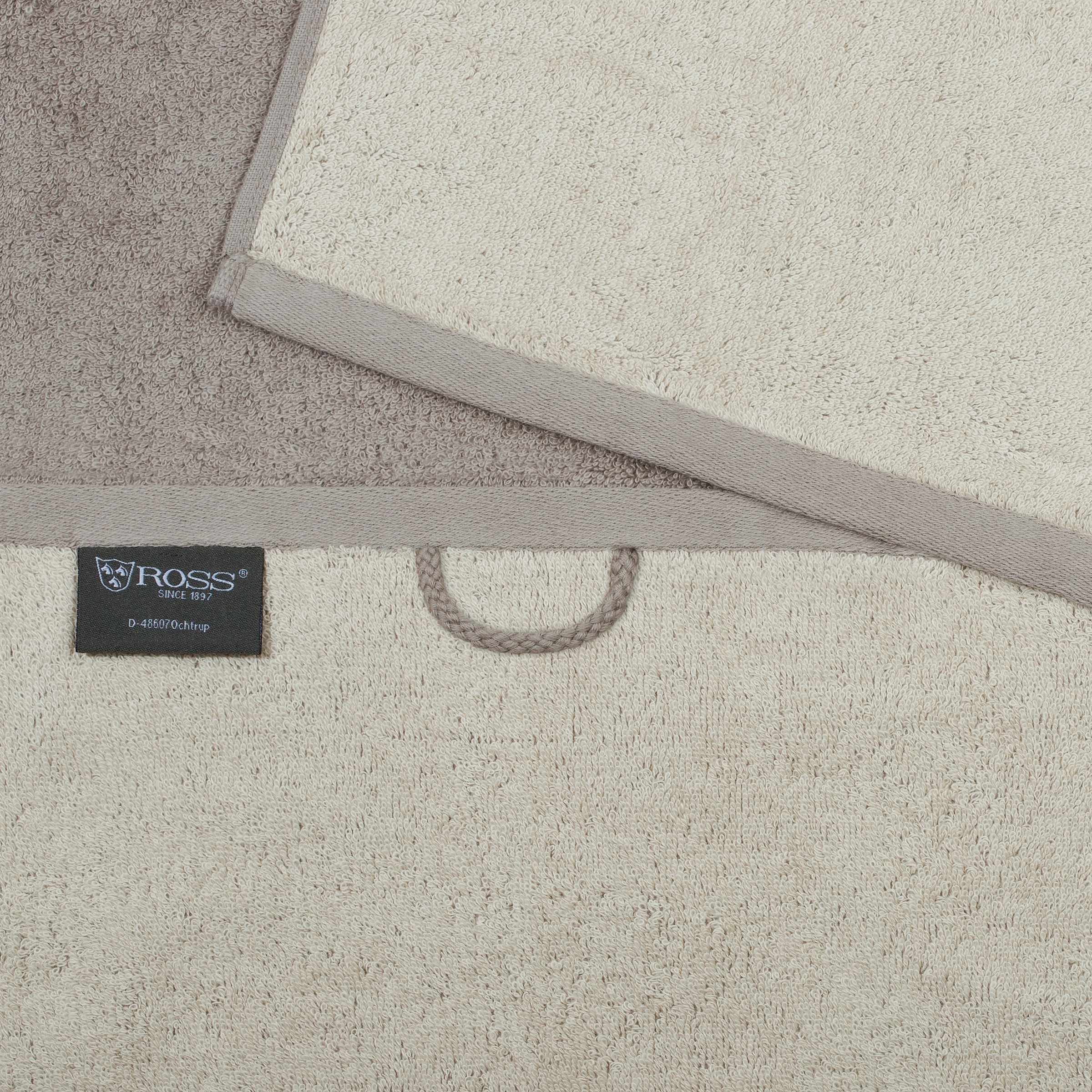 ROSS Duschtuch »Doubleface - Uni-Farbfond« aus feinster Baumwolle