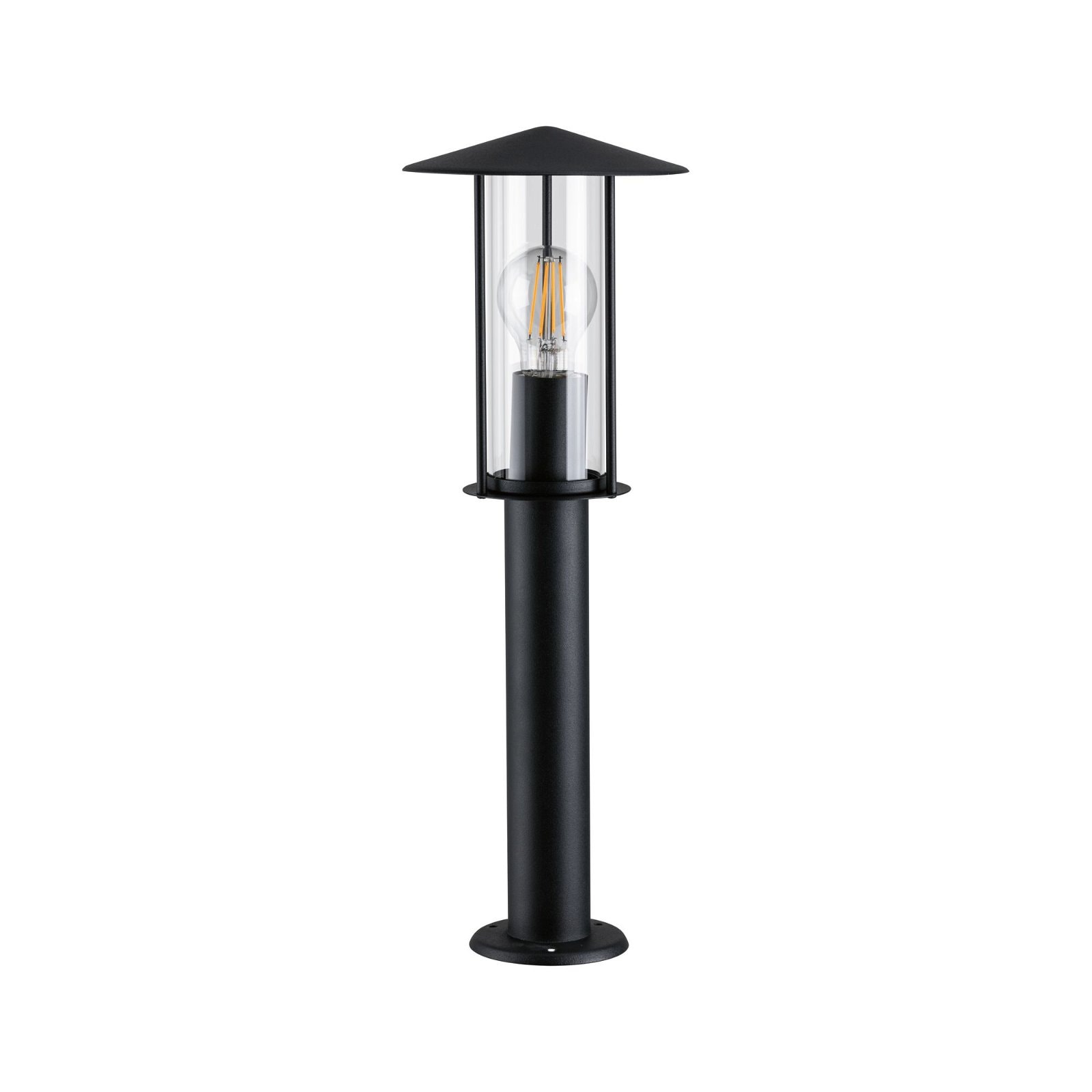 Paulmann Pollerleuchte »Classic IP44 500mm 2200K 4,3W 420lm 230V Schwarz E27 Metall«, 1 flammig, Leuchtmittel E27 | Leuchtmittel wechselbar, insektenfreundlich