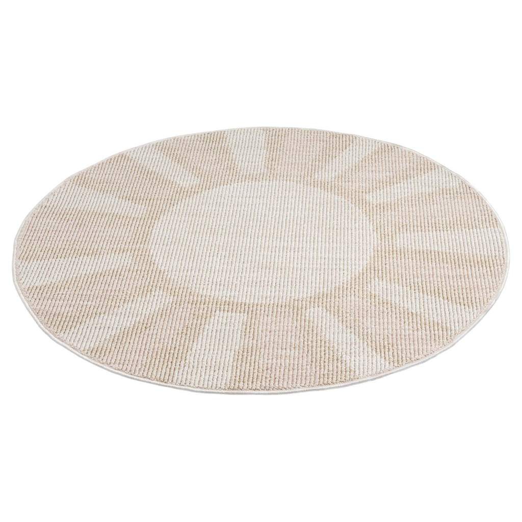 Carpet City Teppich »CLASICO 9152«, rund, 11 mm Höhe, Kurzflor, Hochtief-Muster, Boho, Wohnzimmer