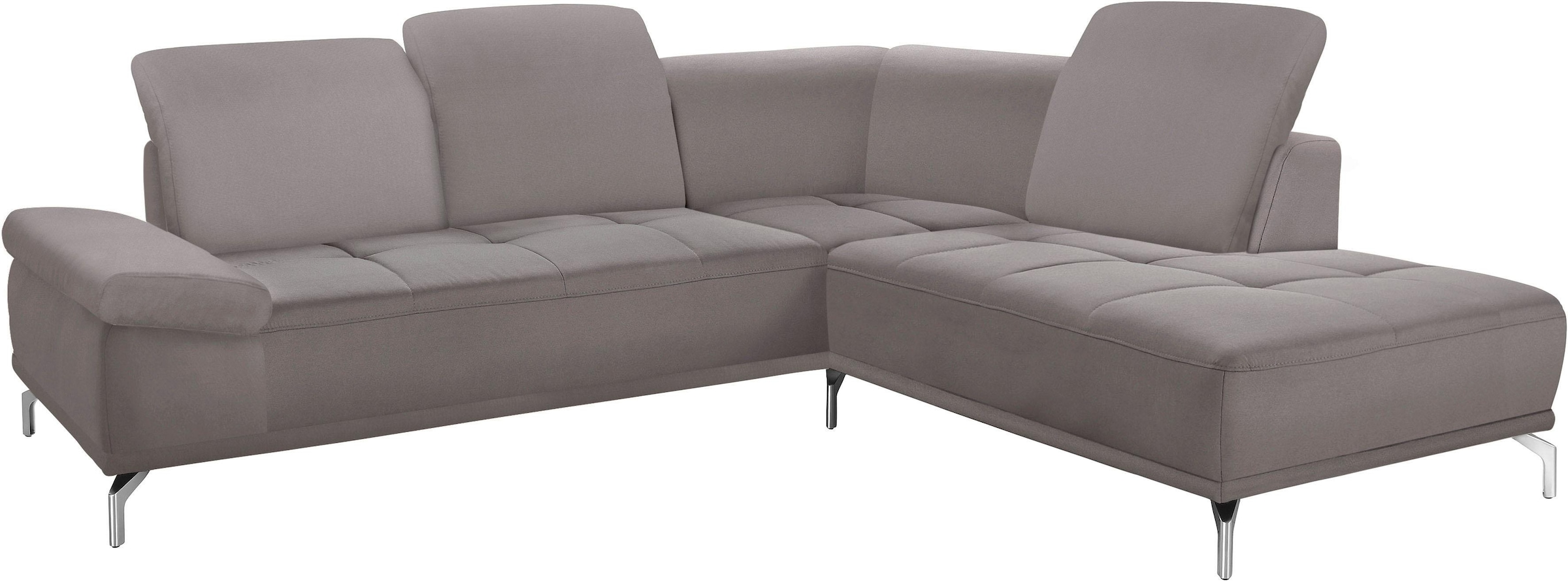 Home affaire Ecksofa »Caluna« Inkl.Sitztiefenverstellung, wahlweise mit Kopf- und Armteilverstellung
