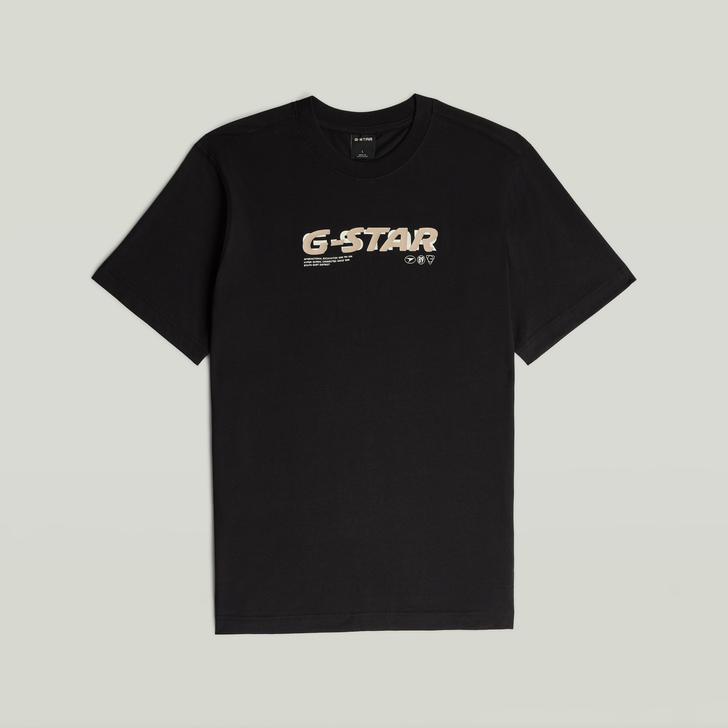 G-STAR T-Shirt »Front Print Logo« aus reiner Baumwolle, Regular Fit