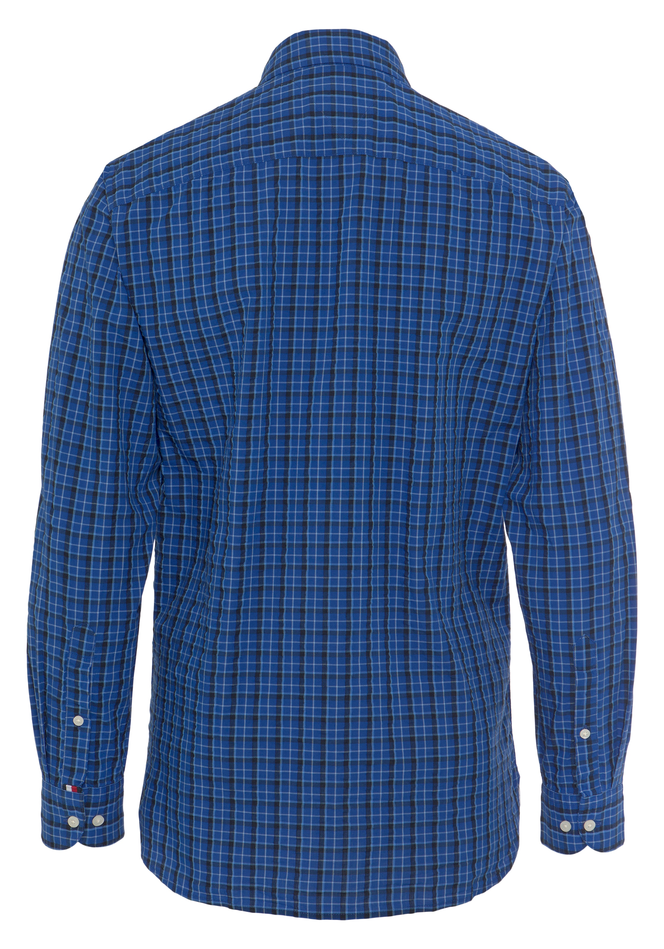 Tommy Hilfiger Karohemd »FLEX SMALL CHECK RF SHIRT«, mit kleiner Logostickerei