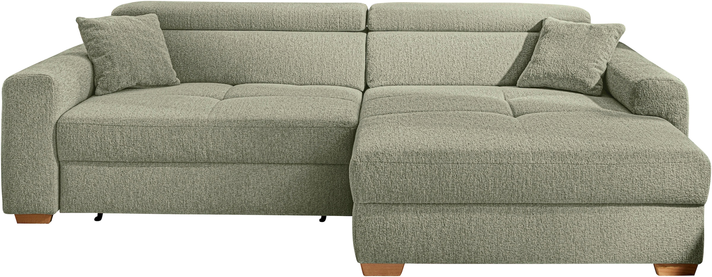 Jockenhöfer Gruppe Ecksofa »Slider L-Form, B: 277 cm Couch, 60cm elektrische Sitztiefenverstellung« 140kg Belastbarkeit, USB-Anschluss, Kopfteilverstellung & Zierkissen