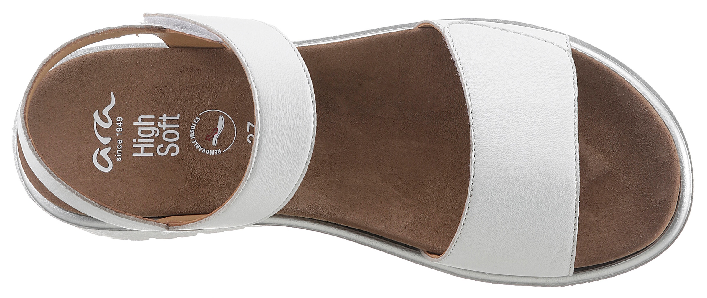 Ara Sandalette »BILBAO«, Sommerschuh, Sandale, Keilabsatz, Klett, Weite G (weit)