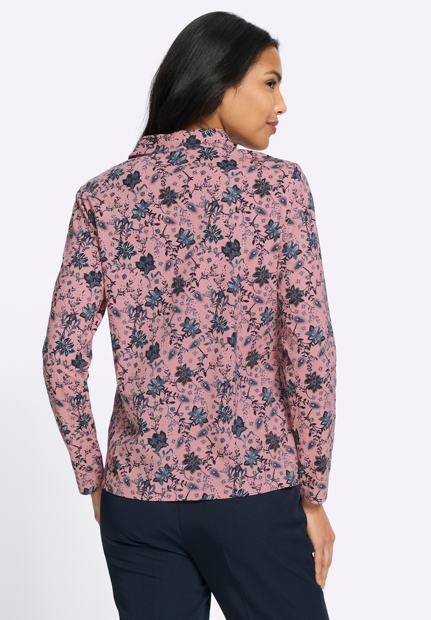 Sieh an! Poloshirt »Poloshirt Poloshirt mit floralem Druck«