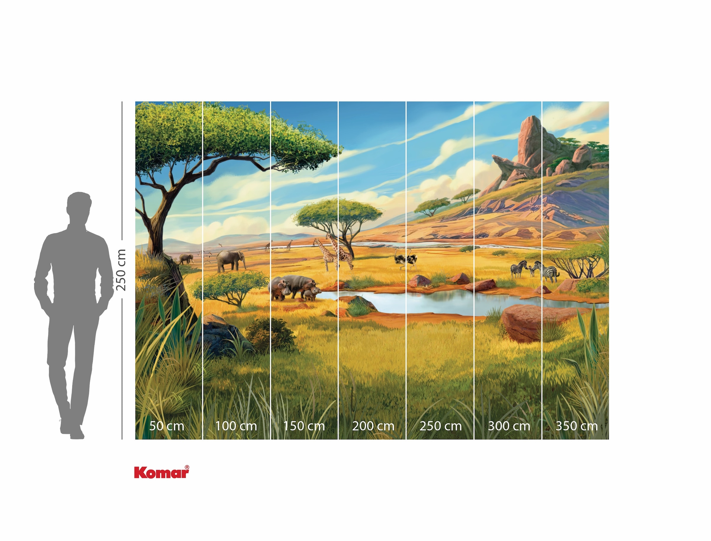 Komar Kindertapete »Disney The Lion King Savanna«, bedruckt