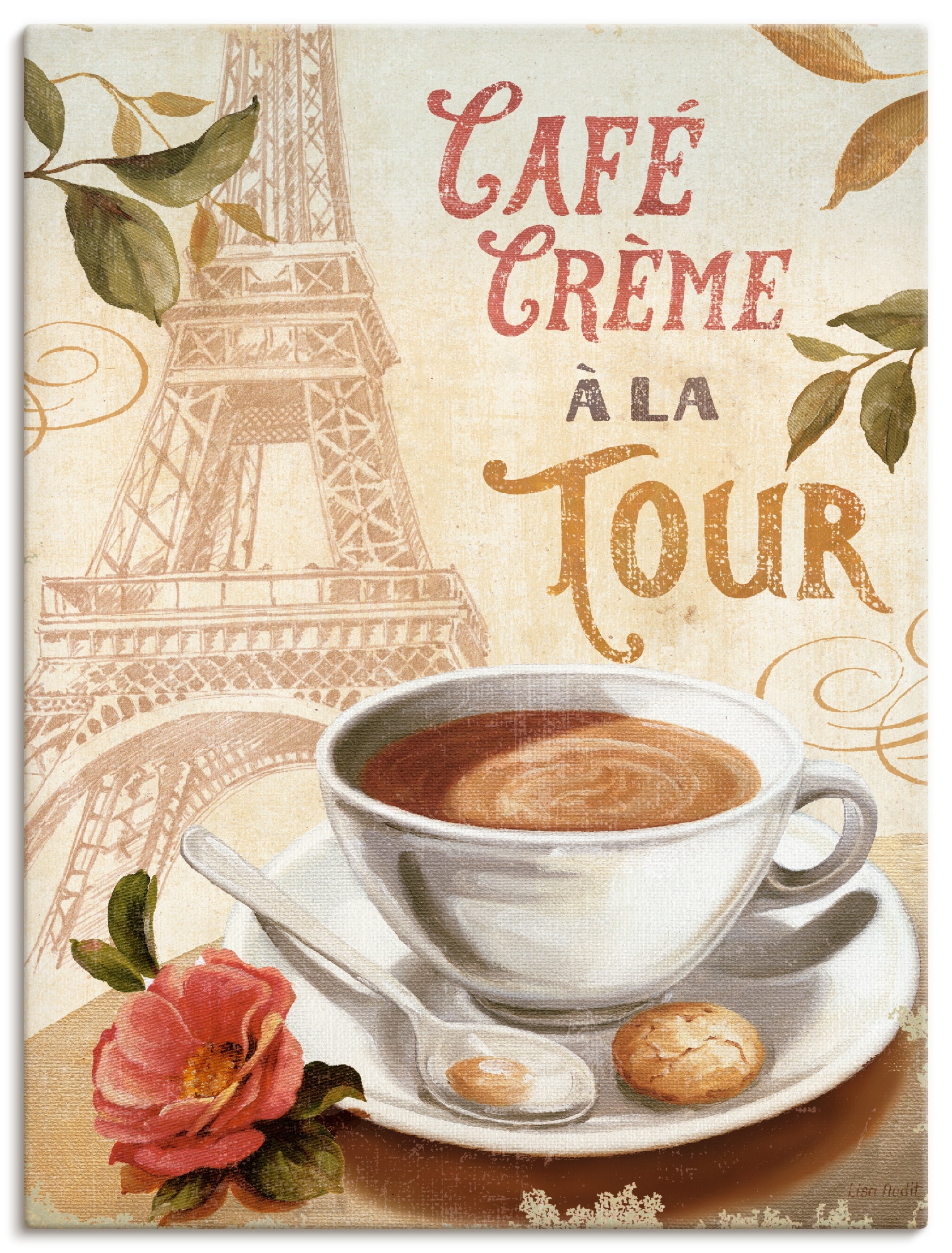 Artland Wandbild »Kaffee in Europa III«, Getränke, (1 St.), als Leinwandbild,  Wandaufkleber oder Poster in versch. Größen bequem kaufen