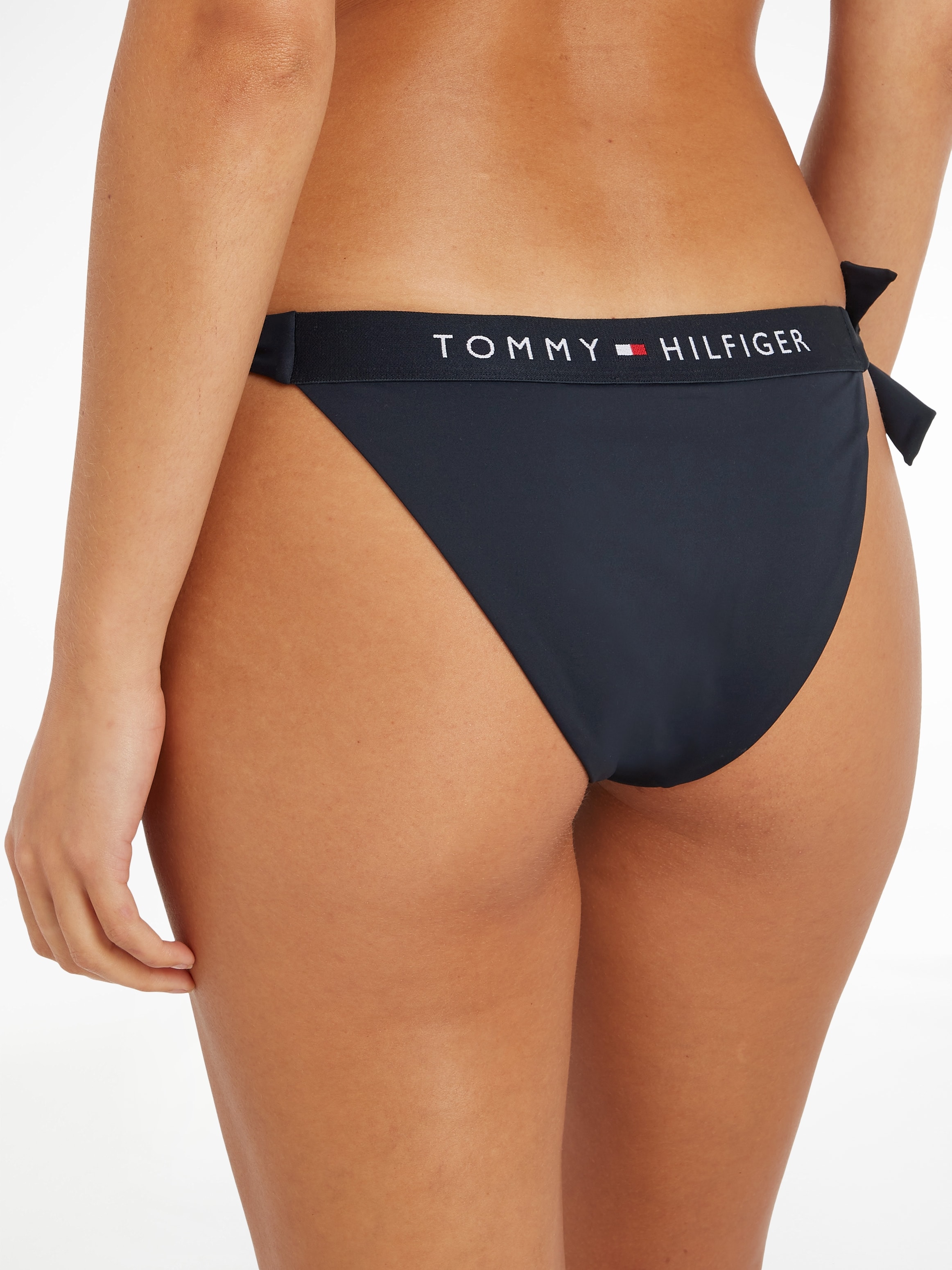 Tommy Hilfiger Swimwear Bikini-Hose »TH SIDE TIE CHEEKY BIKINI«, mit seitlichen Knotendetails