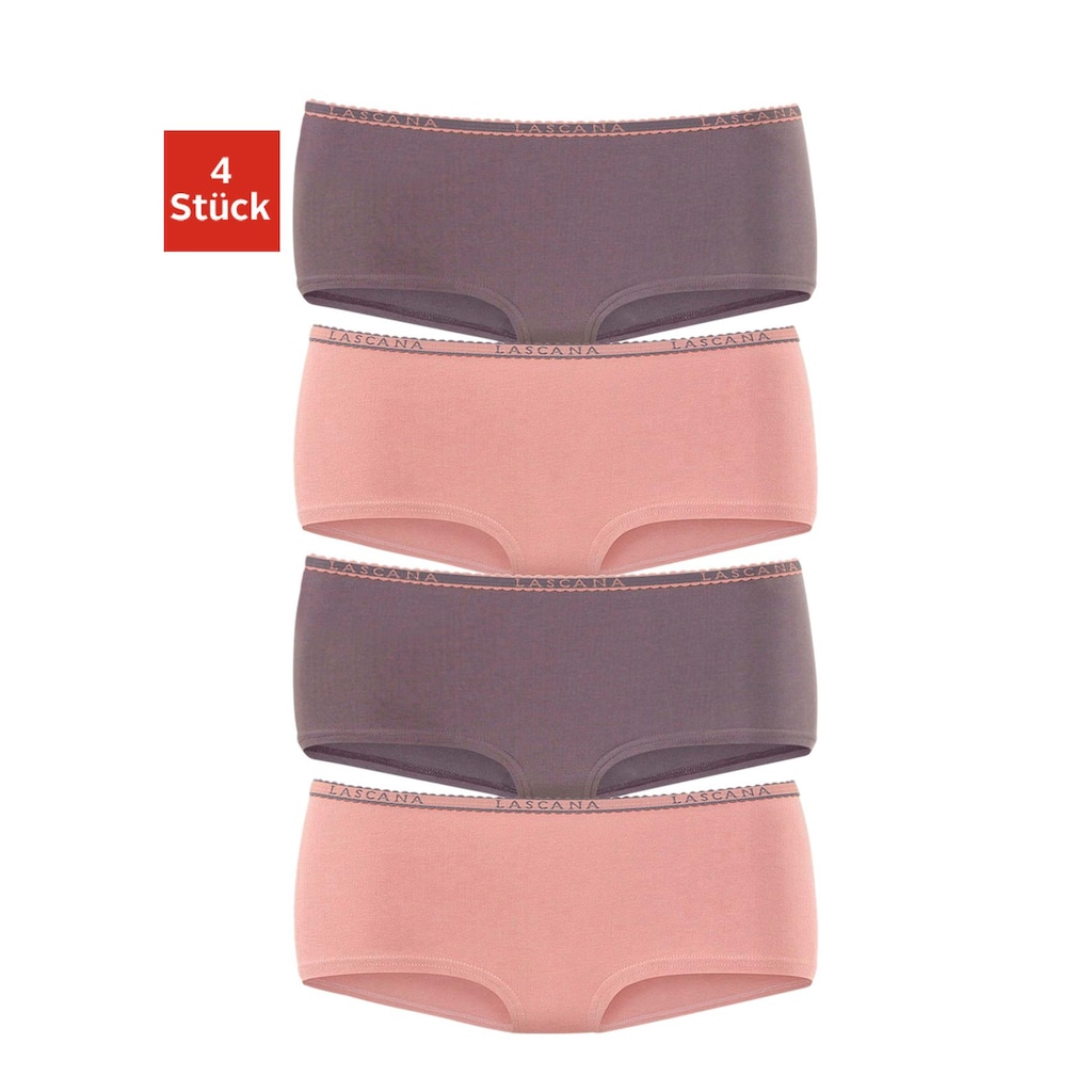 LASCANA Panty, (Packung, 4 St.)