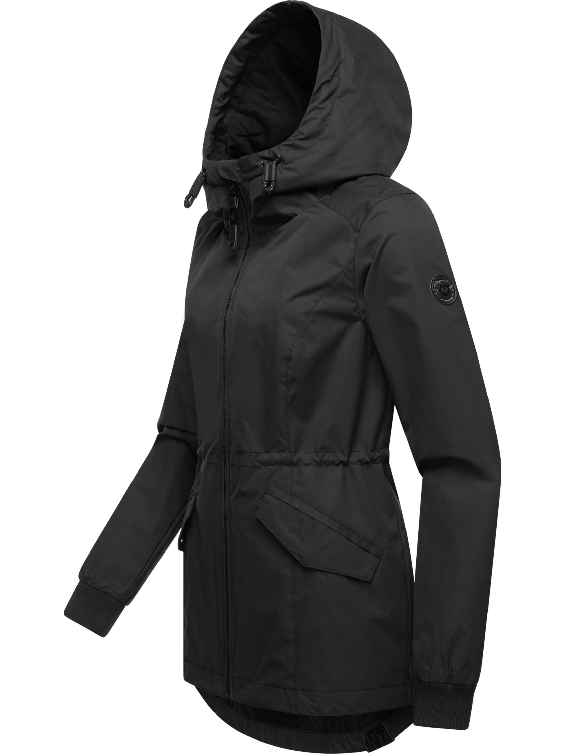 Ragwear Outdoorjacke »Übergangsjacke Dowey A«, mit Kapuze, stylische Damen Übergangsjacke mit Taillenzugband