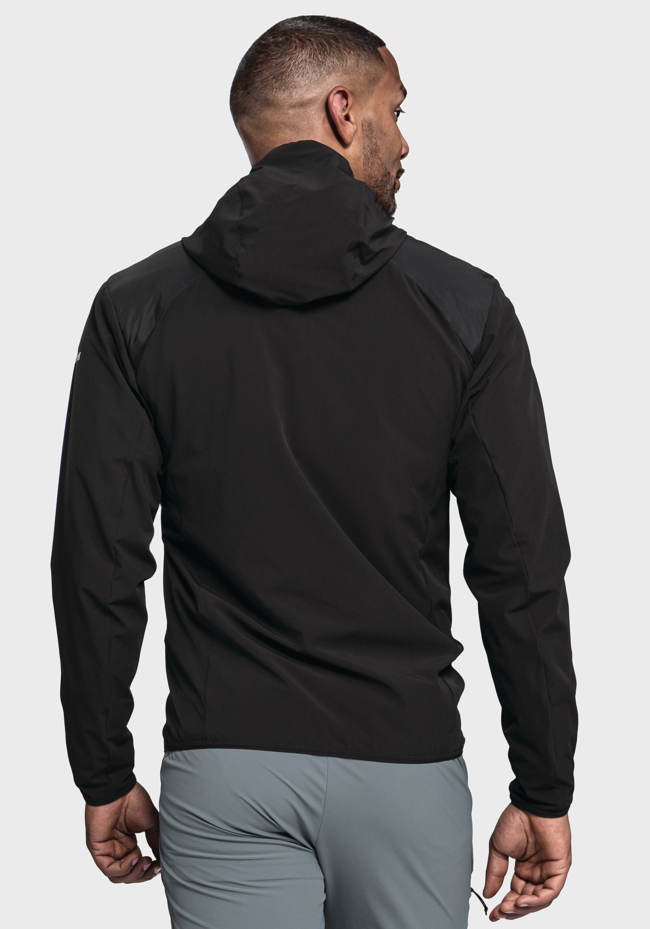 Schöffel Funktionsjacke »Hiking Hybrid Jk Style Blaueis MNS«, mit Kapuze