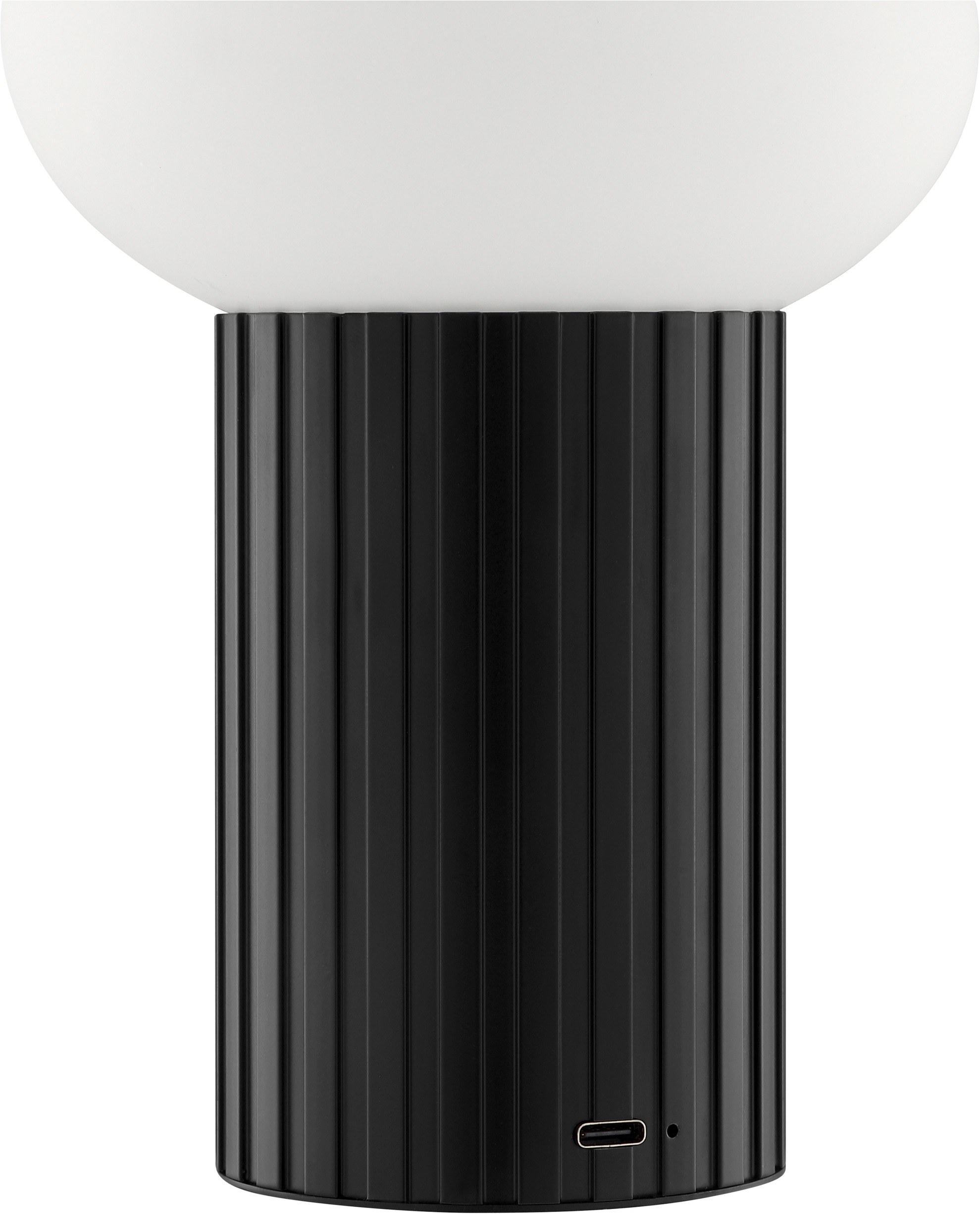 Brilliant LED Tischleuchte »Venti« LED-Modul 1 Stk. Warmweiß Akku-Leuchte, Ø 12 cm, Höhe 18 cm, 250 lm, Wireless charging o. USB