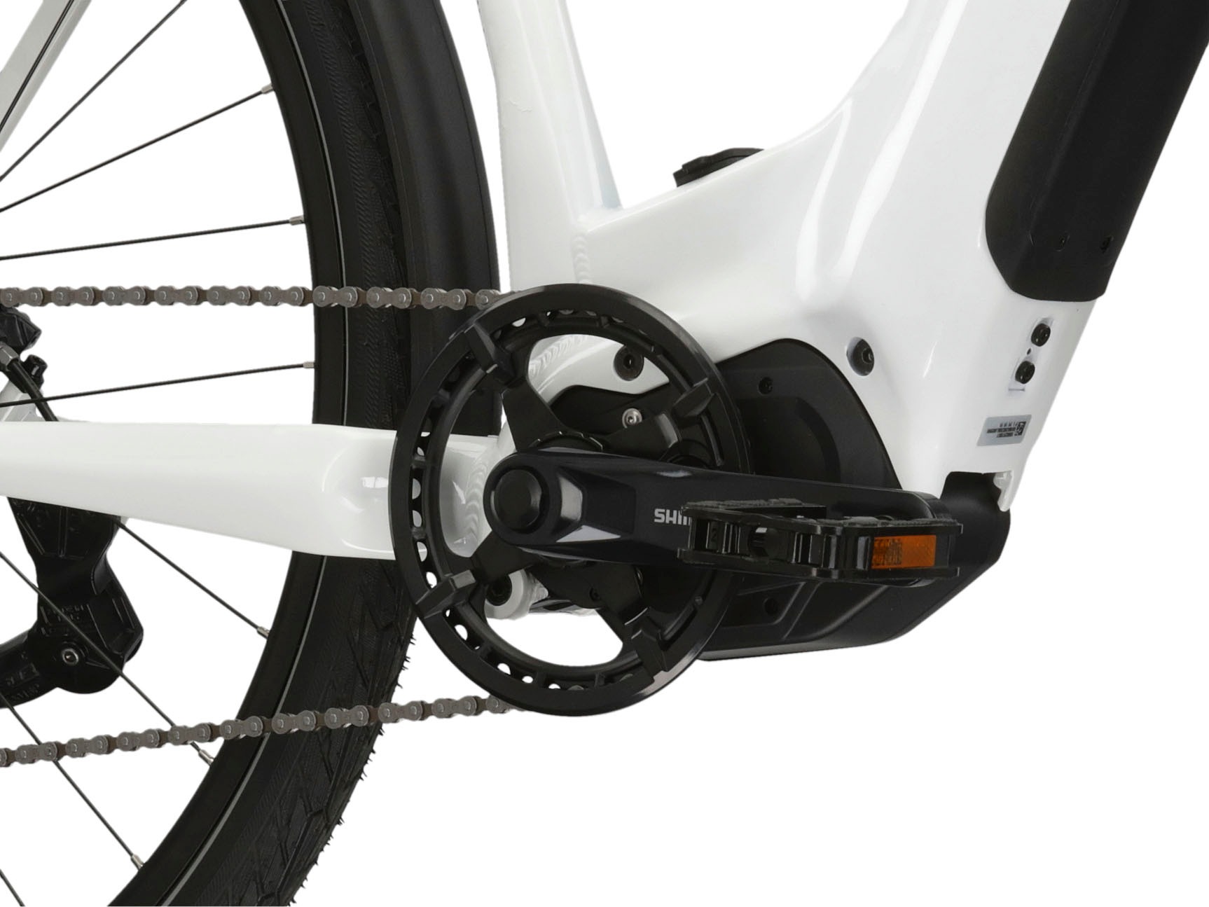 Kross E-Bike »KROSS E-Trekkingrad Trans 5.0 28" weiß 9 Gänge«, 9 Gang, microSHIFT, ADVENT M619, Mittelmotor 250 W, Pedelec, Elektrofahrrad für Damen und Herren