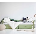 Hoppekids Daybett »ECO Dream MY COLOR«, (Bett), Kinderbett 90x200 Massiv Weiß oder Grün