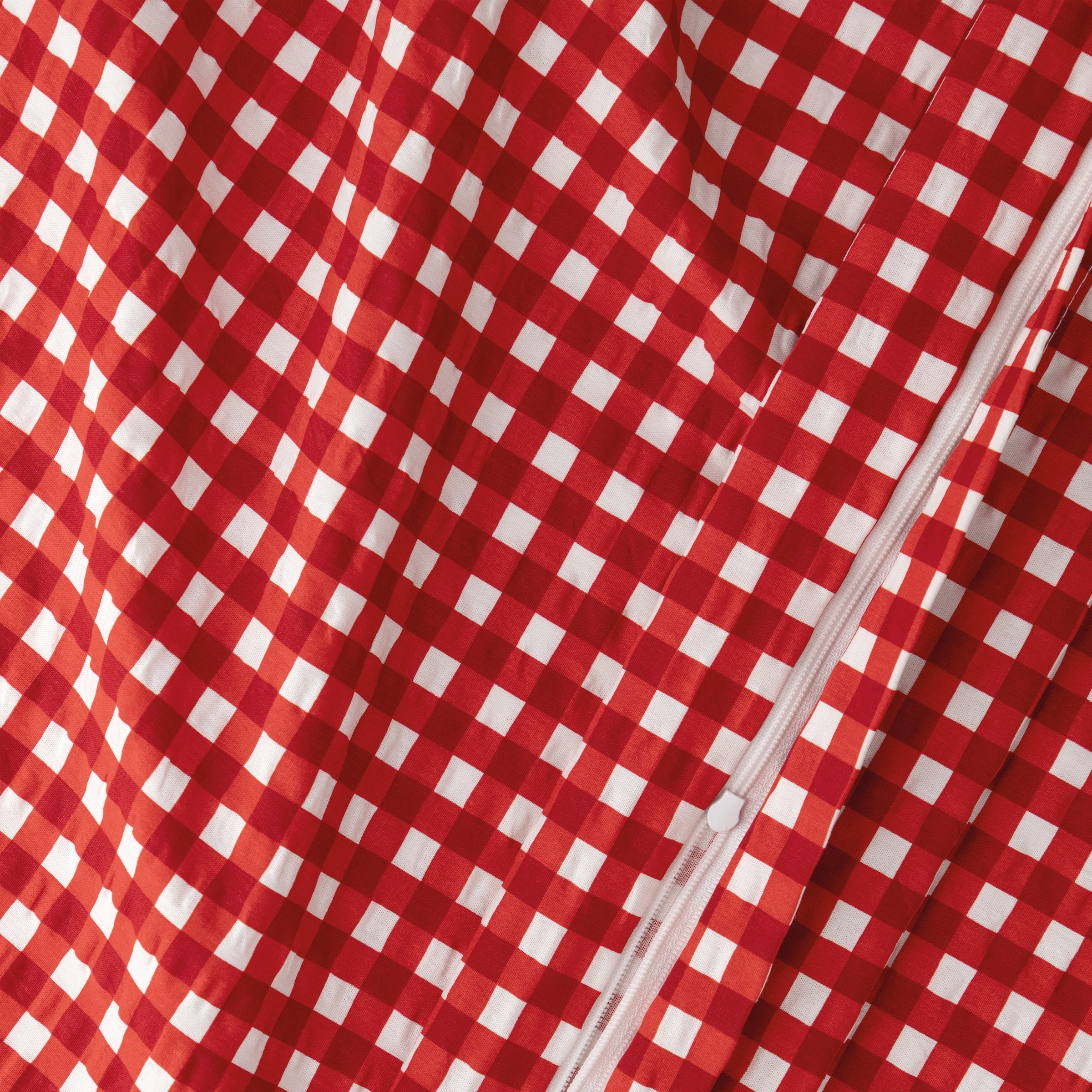 Florella Bettwäsche »»Vichy rot « Soft-Seersucker,  100% Baumwolle«