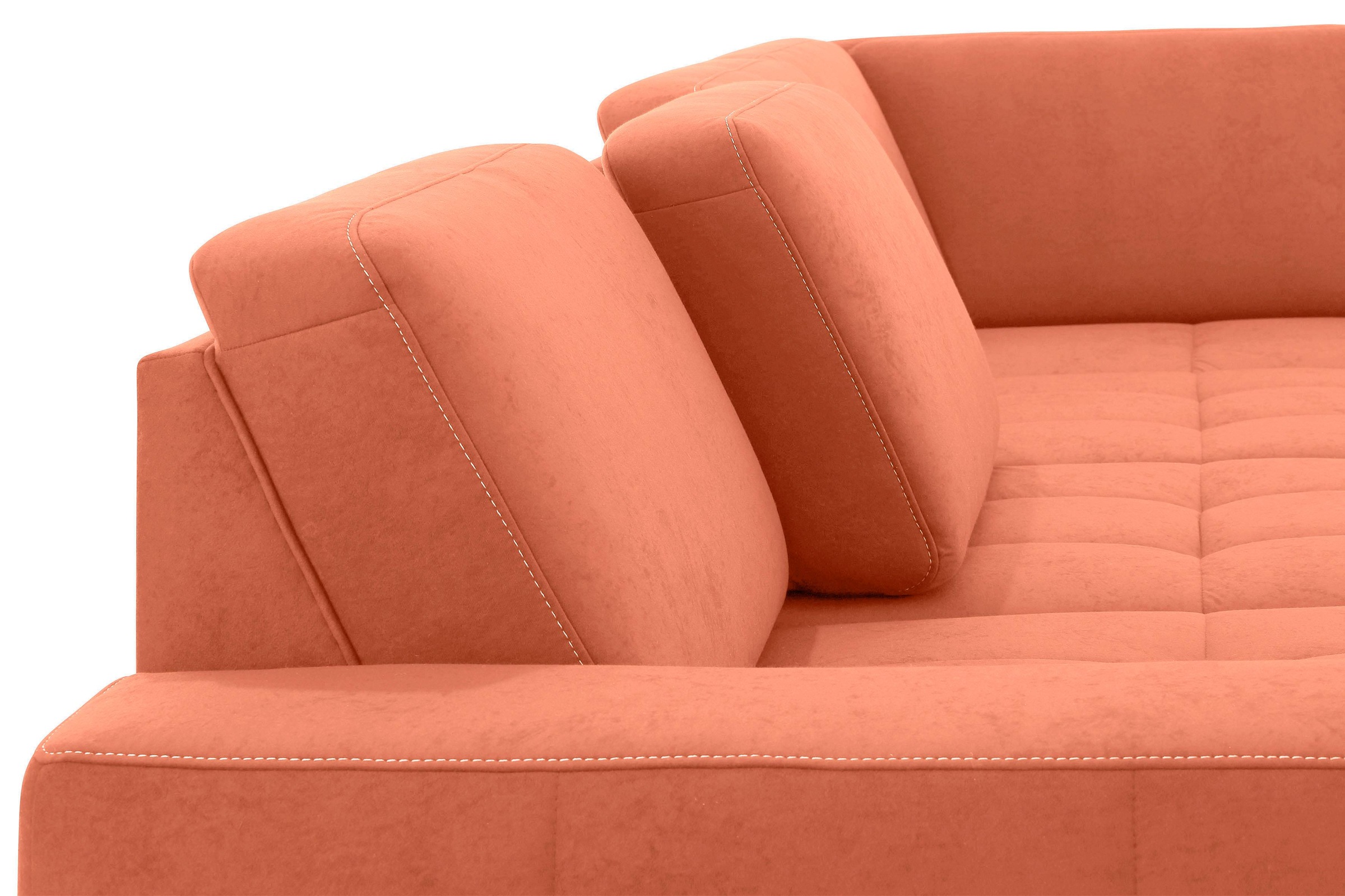 Home affaire Wohnlandschaft »Puccini U-Form« mit Federkern, Sitztiefenverstellung, Kontrastnaht