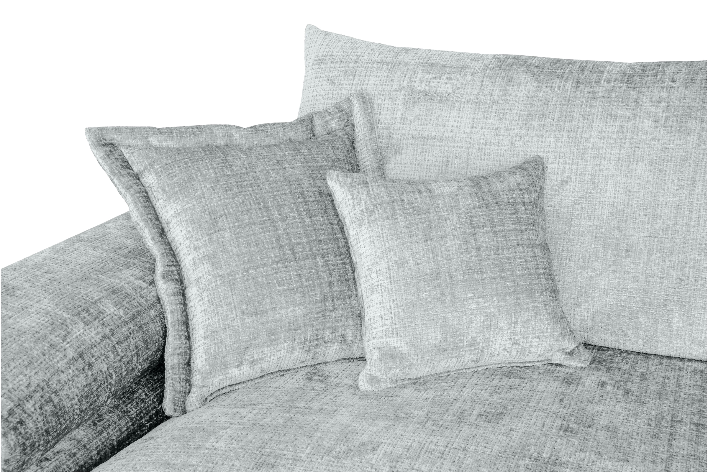 Home affaire Big-Sofa »Soft&Cosy XXL, B: 303 cm«, Mega-Sofa, Cord oder Chenille-Struktur, mit Federkern & 4 Zierkissen