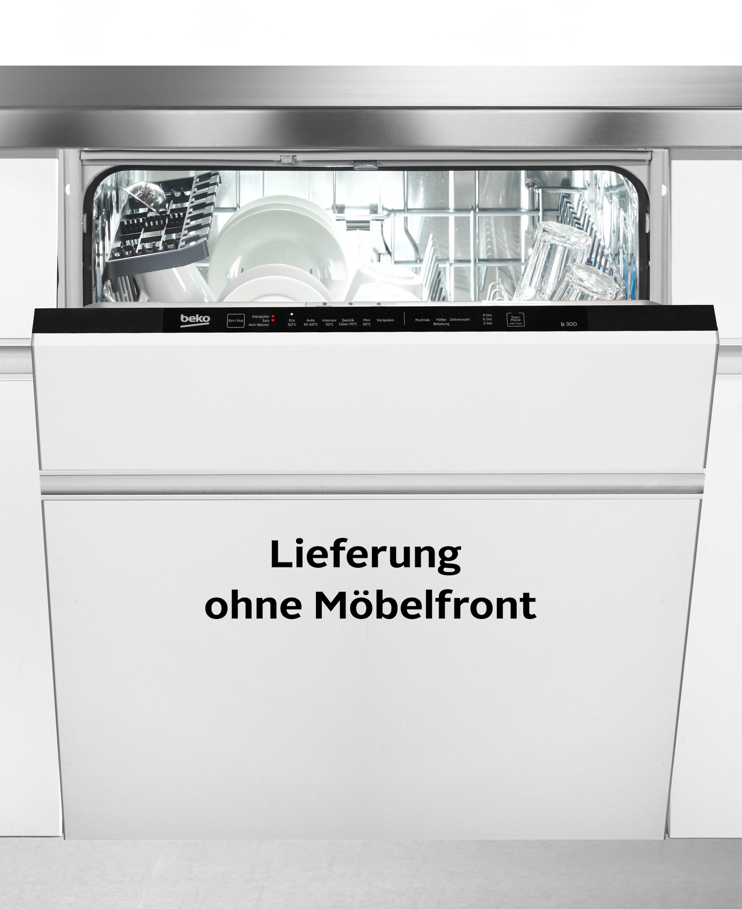 BEKO vollintegrierbarer Geschirrspüler »BDIN16O30 7677301677«, 14 Maßgedecke, hocheinbaufähig