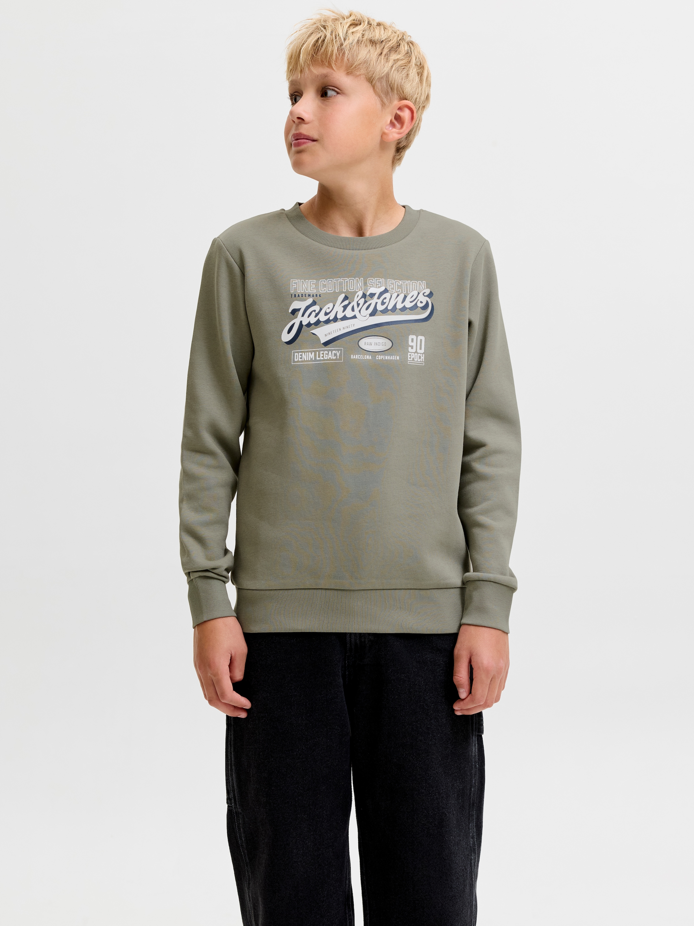 Jack & Jones Junior Sweatshirt »JJELOGO SWEAT CREW 2 COL AW26 SN JNR«, Baumwolle, regular fit
