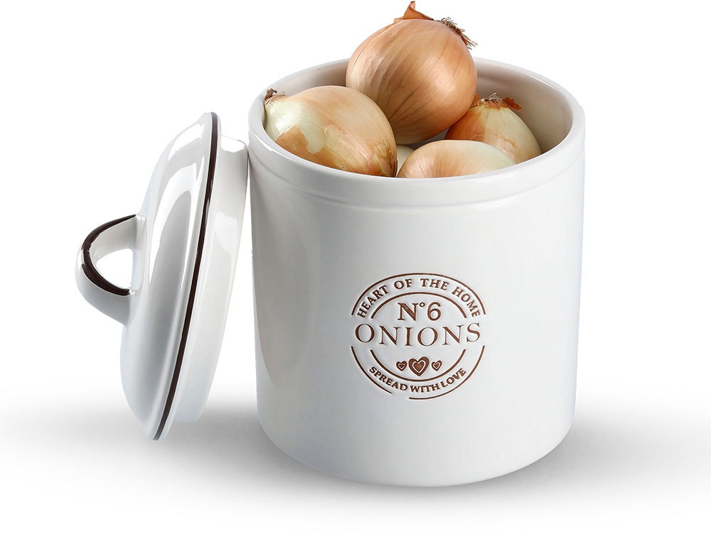 Zeller Present Vorratsdose »Onions«, (1 tlg.), für Zwiebeln, 1620 ml