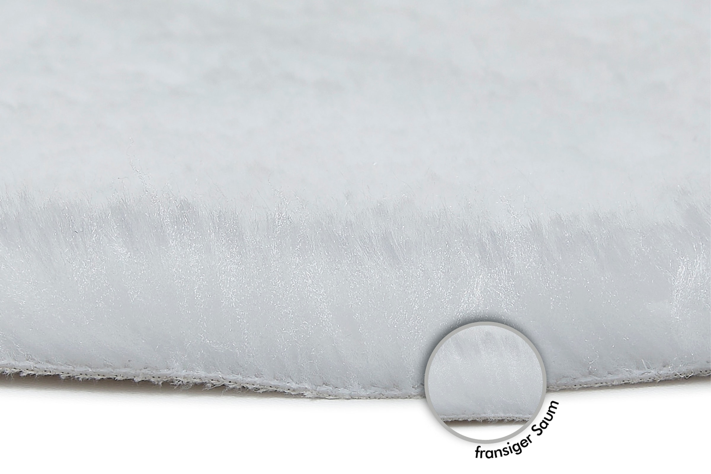 Andiamo Sitzkissen »Sitzauflage Lamm-Fellimitat«, Kunstfell, rund, Ø 40 cm, auch als 4er Set