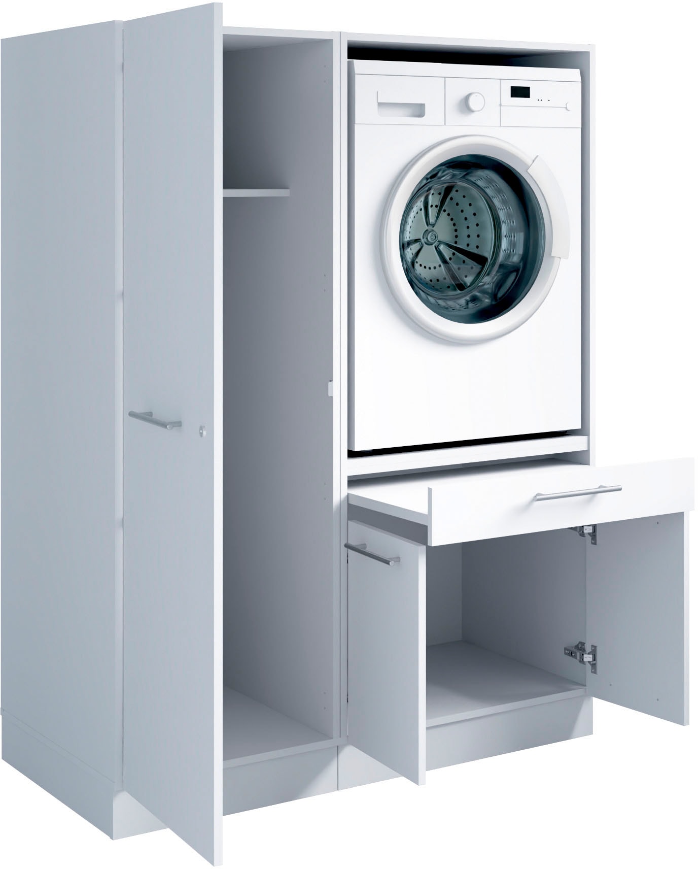 Laundreezy Mehrzweckschrank-Set »Laundreezy, 4-tlg. Mehrzweckschrank-Set B/H/T 118/162/68 cm« 2 Stk. tlg.