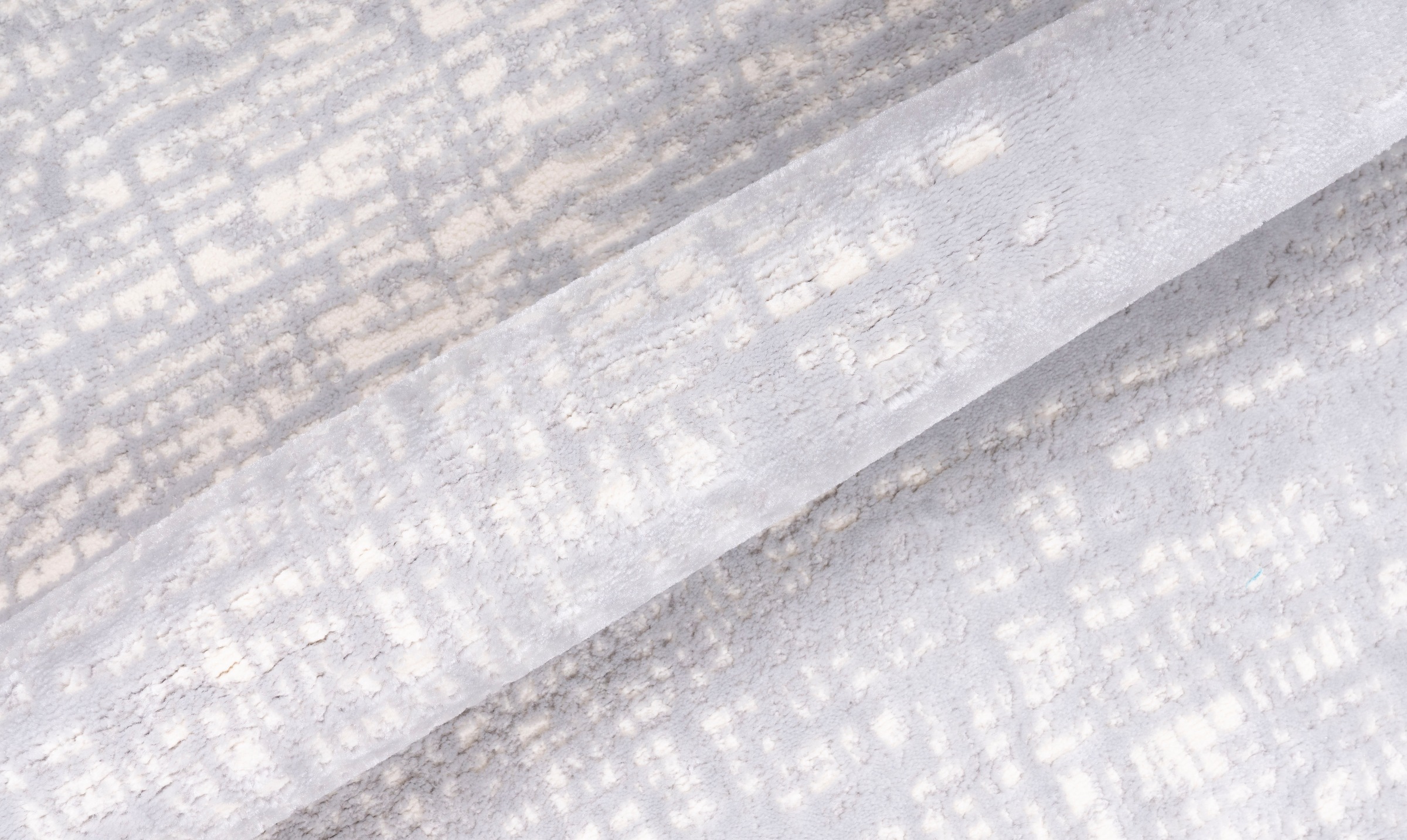 OTTO home Teppich »Ariano, dezenter Glanz mit Hoch-Tief-Struktur« rund 12 mm Höhe Vintage Design, Schrumpf Carving-Effekt, Wohnzimmer, Schlafzimmer