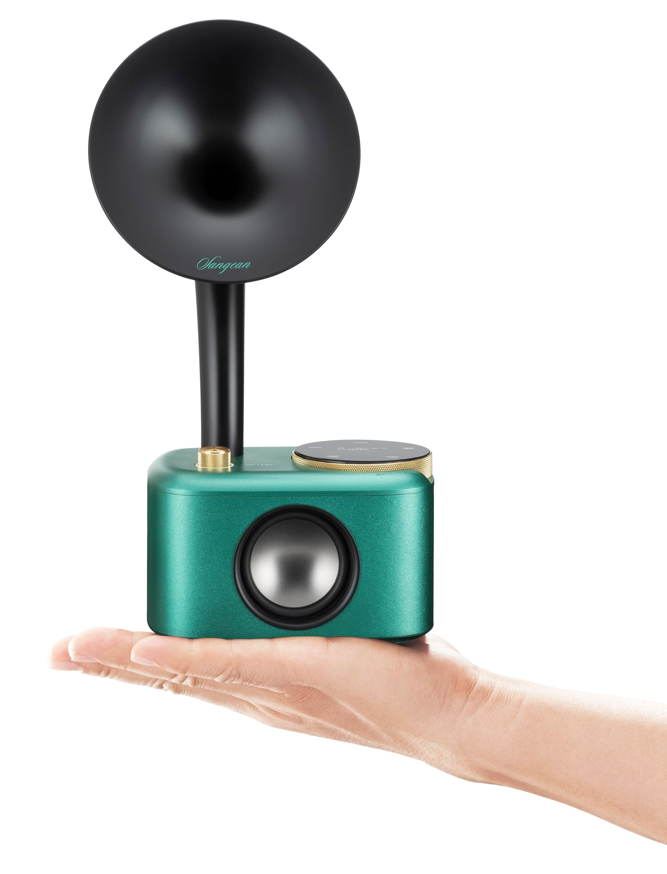 Sangean Retro-Radio »CP-100D«, (Bluetooth Digitalradio (DAB+)-FM-Tuner), Digital Retro Design Gramophone