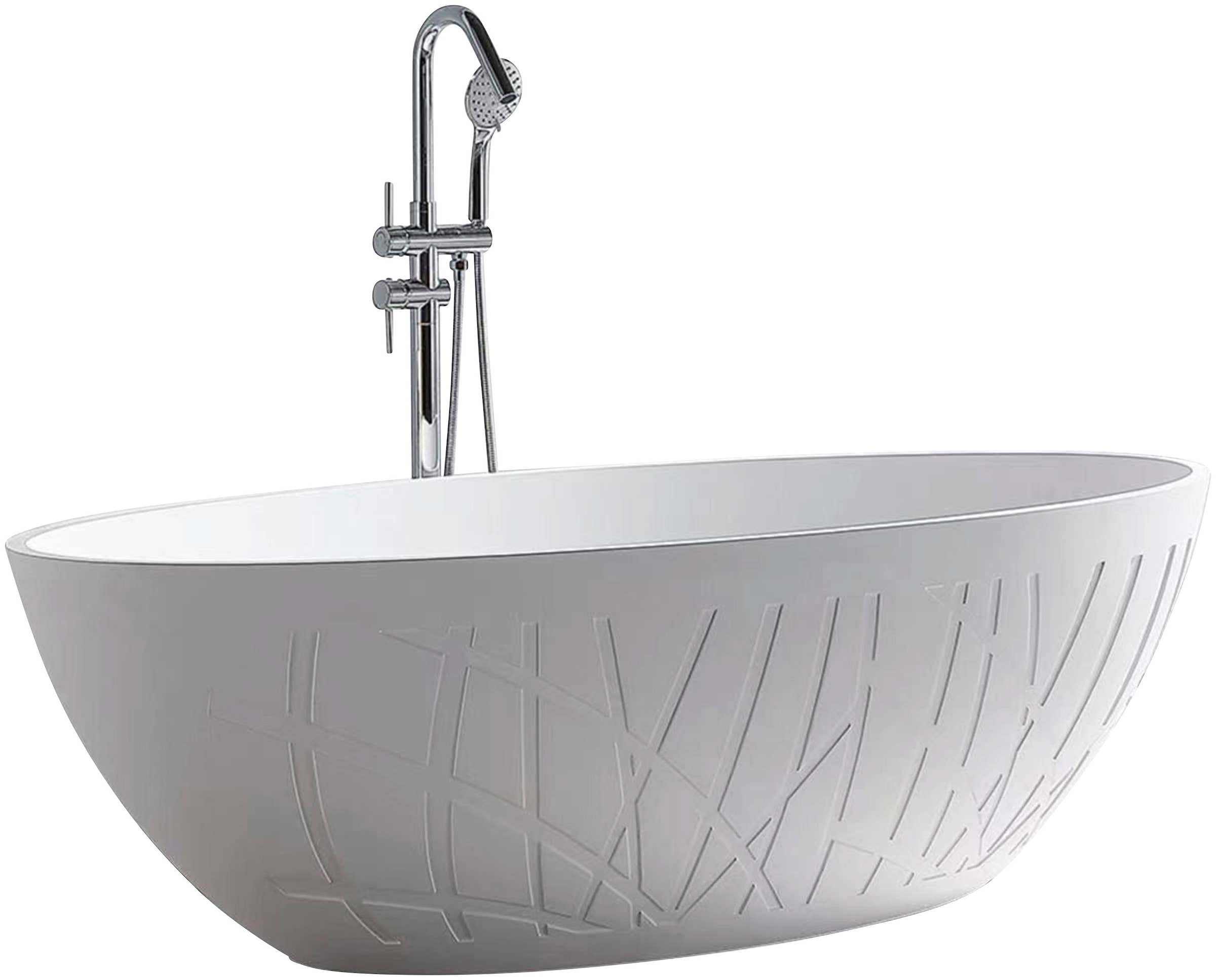 Sanotechnik Badewanne »Manhatten«, Maße: 170x80,6x60cm