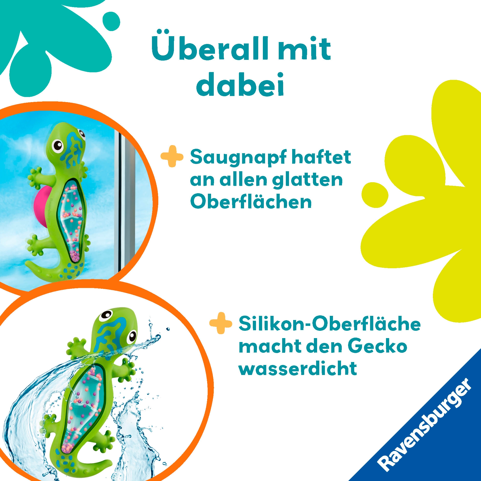 Ravensburger Rassel »Play+ Regenmacher: Gecko«