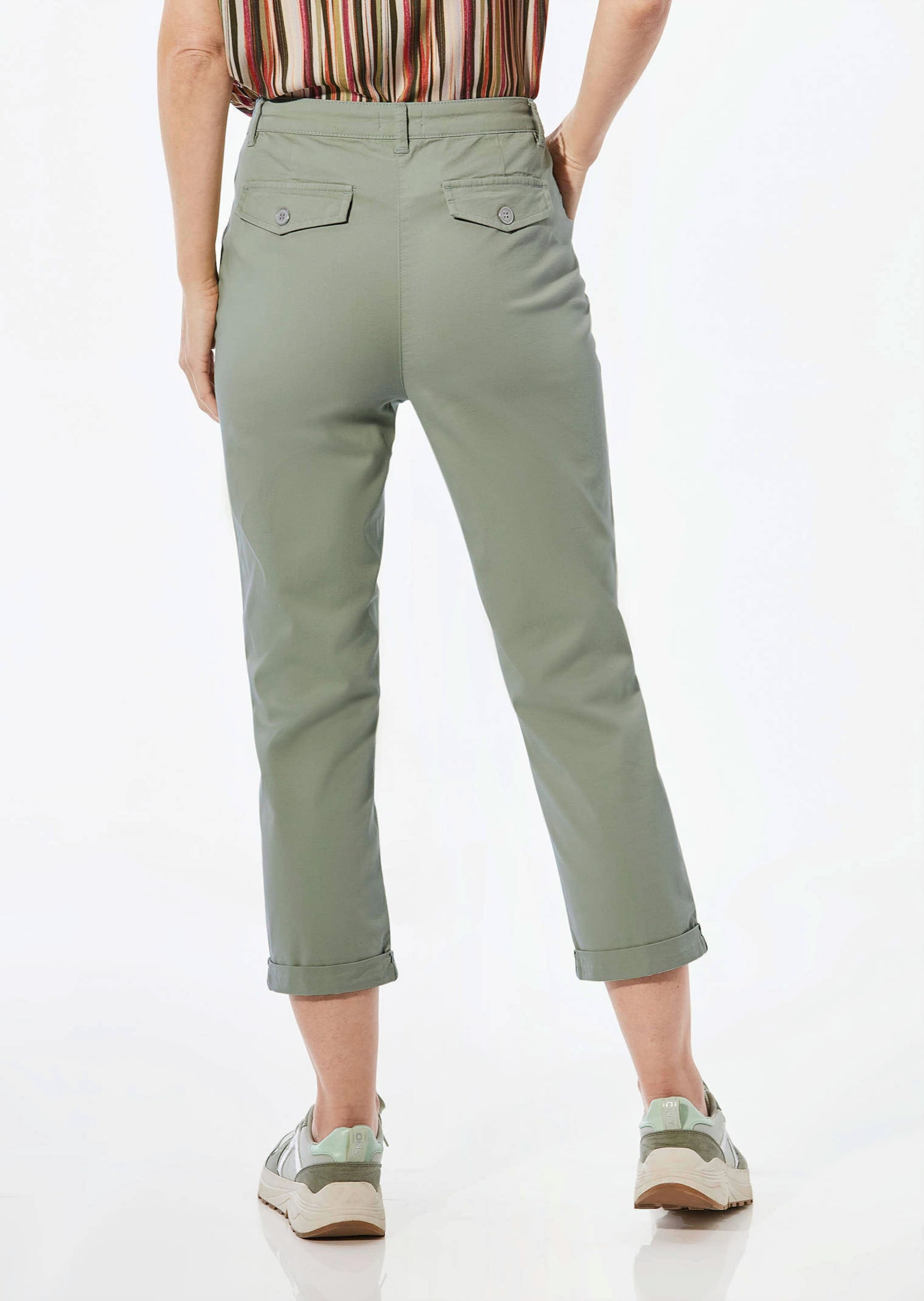 GOLDNER 7/8-Hose »Chino-Hose Lässige Chinohose mit weichem Peach-Finish«