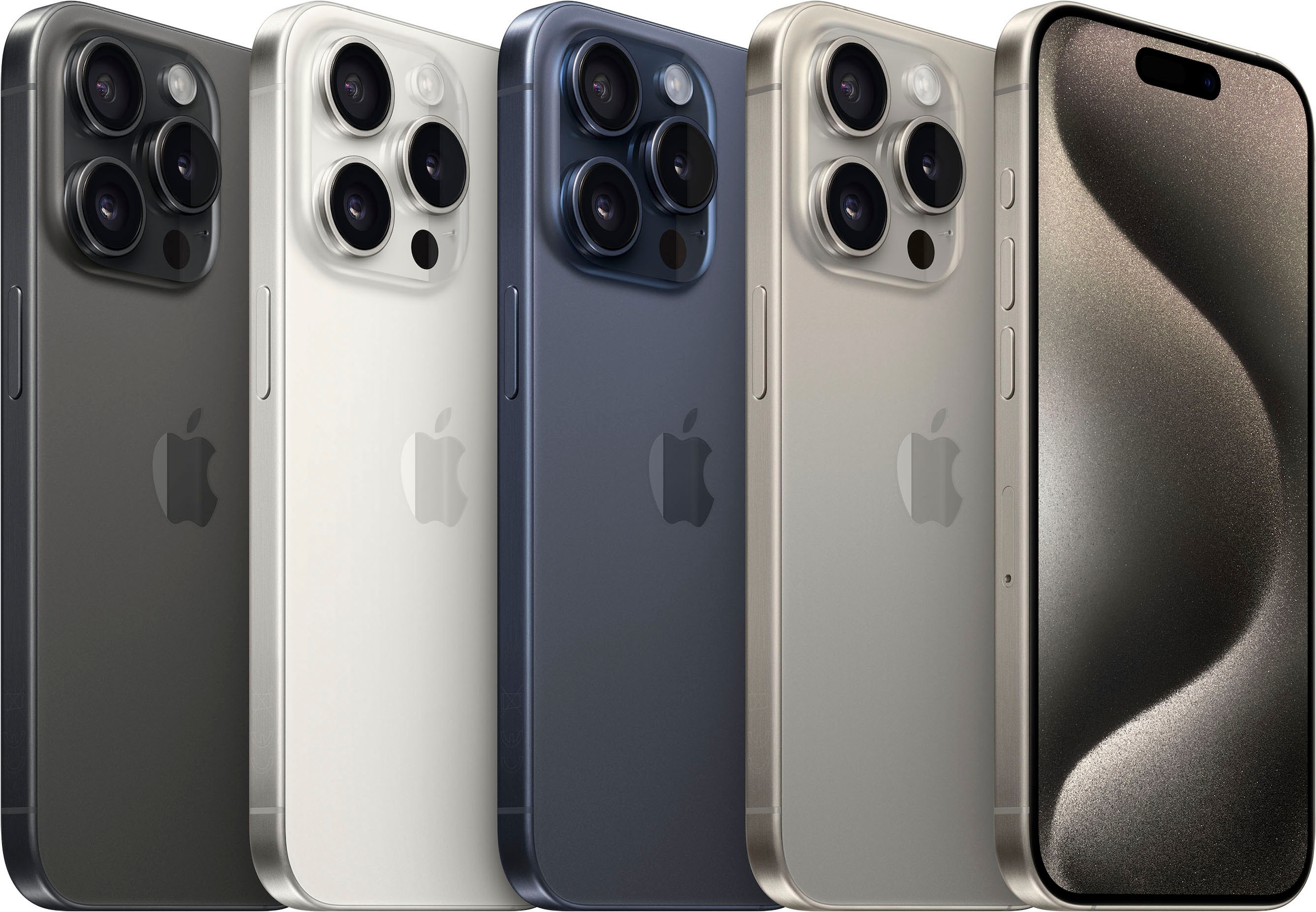Apple Smartphone »iPhone 15 Pro 128GB«, natural titanium, 15,5 cm/6,1 Zoll,  128 GB Speicherplatz, 48 MP Kamera ➥ 3 Jahre XXL Garantie | UNIVERSAL | alle Smartphones