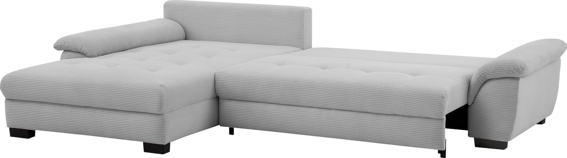 Mr. Couch Ecksofa »Dario, L-Form, mit Bett und Bettkasten« wahlweise mit Kaltschaum