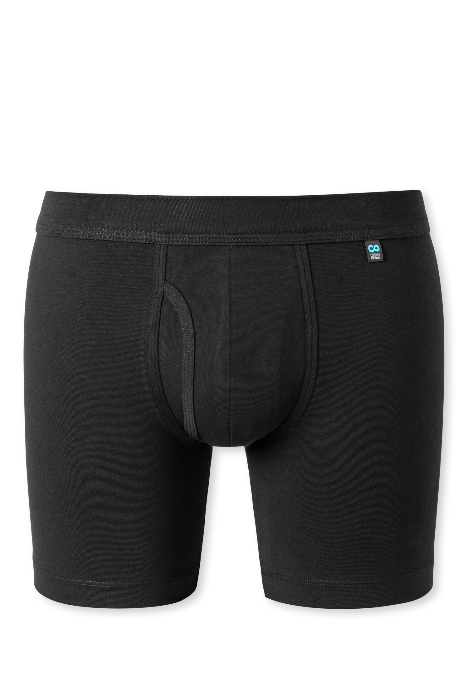 Schiesser Lange Unterhose »Long Life Cotton« mit Eingriff, Cotton-Mix, elastischer Bund