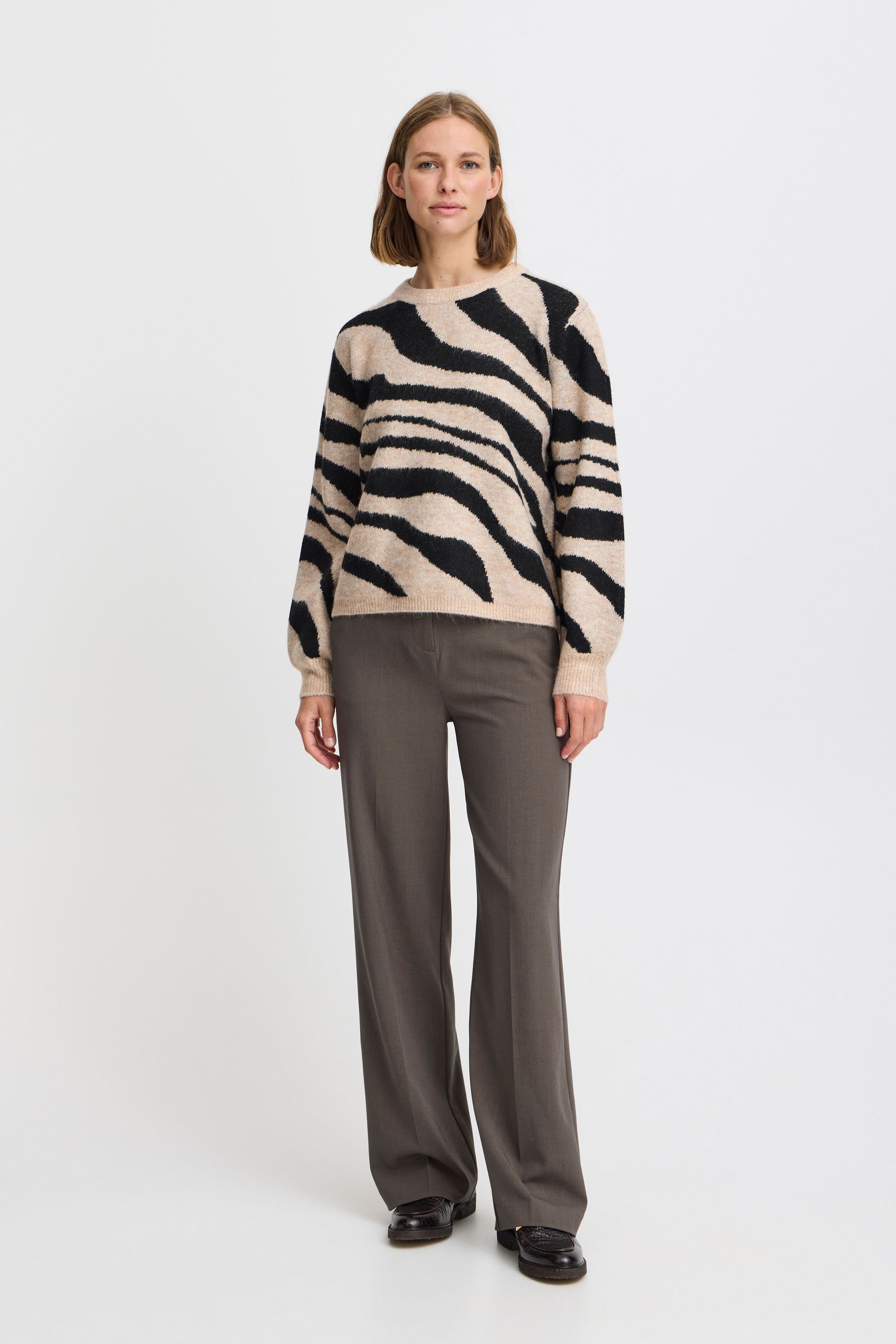 b.young Strickfleece-Pullover »Strickpullover BYBXMINYA ANIMAL JUMPER -«