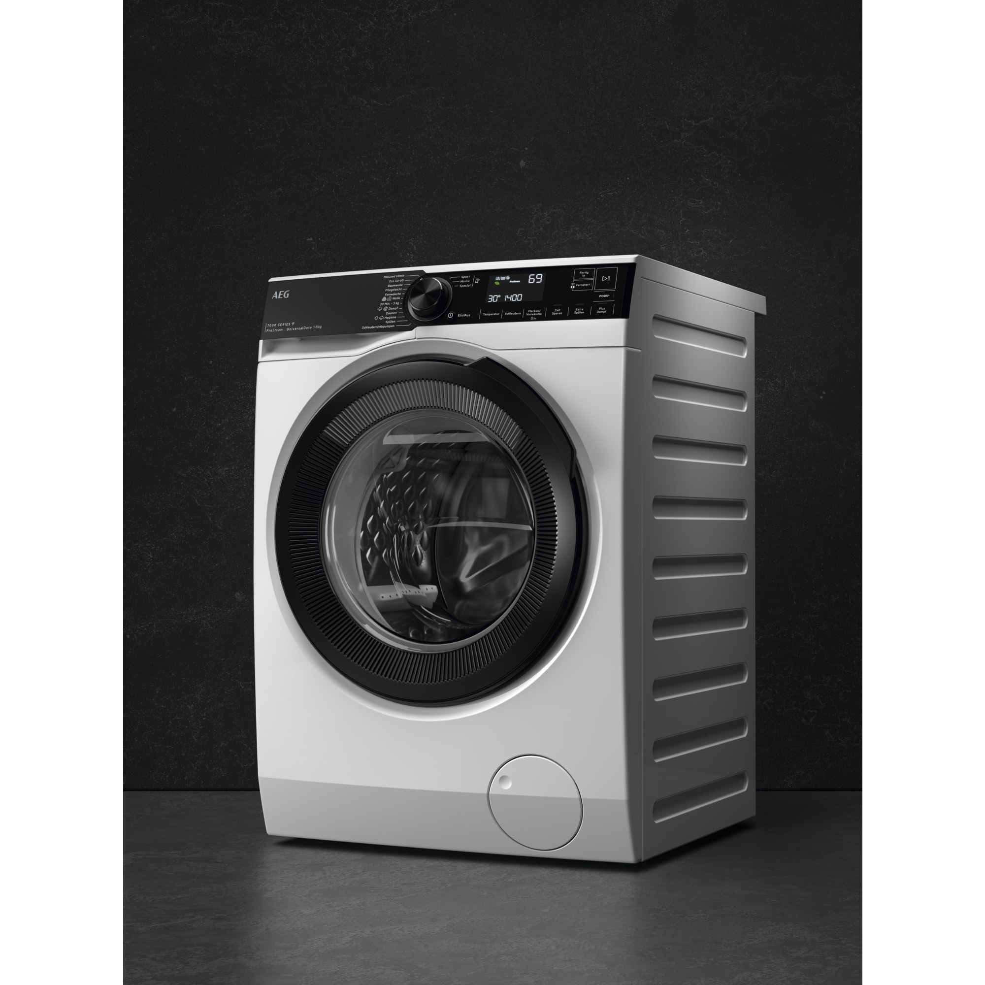AEG Waschmaschine 7000 ProSteam® »LR7EW75610 914505106« 11 kg 1600 U/min UniversalDose: löst PODS®/Caps 60 % schneller auf für beste Reingung