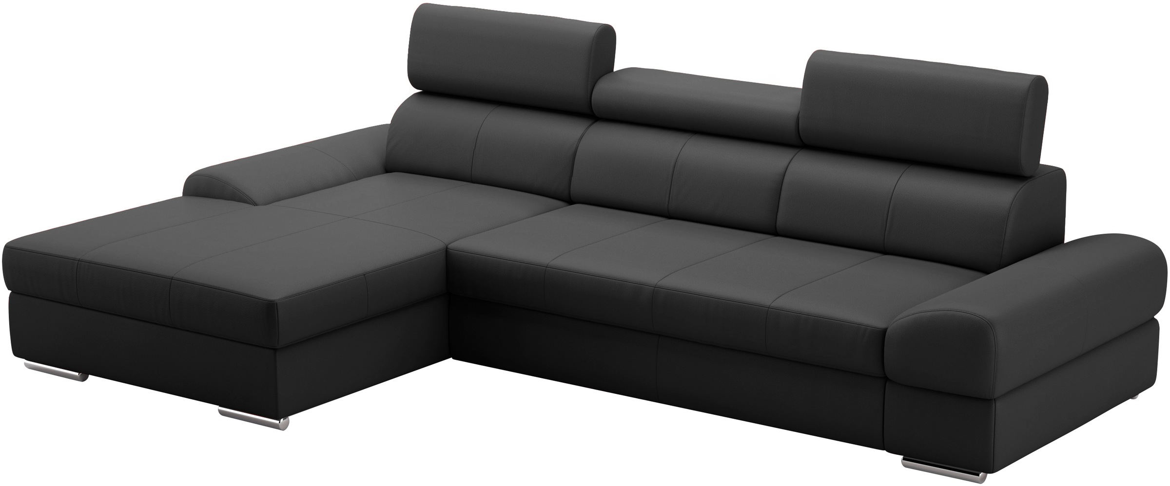 sit&more Ecksofa Broadway, mit verstellbaren Kopfteilen, wahlweise mit Bettfunktion