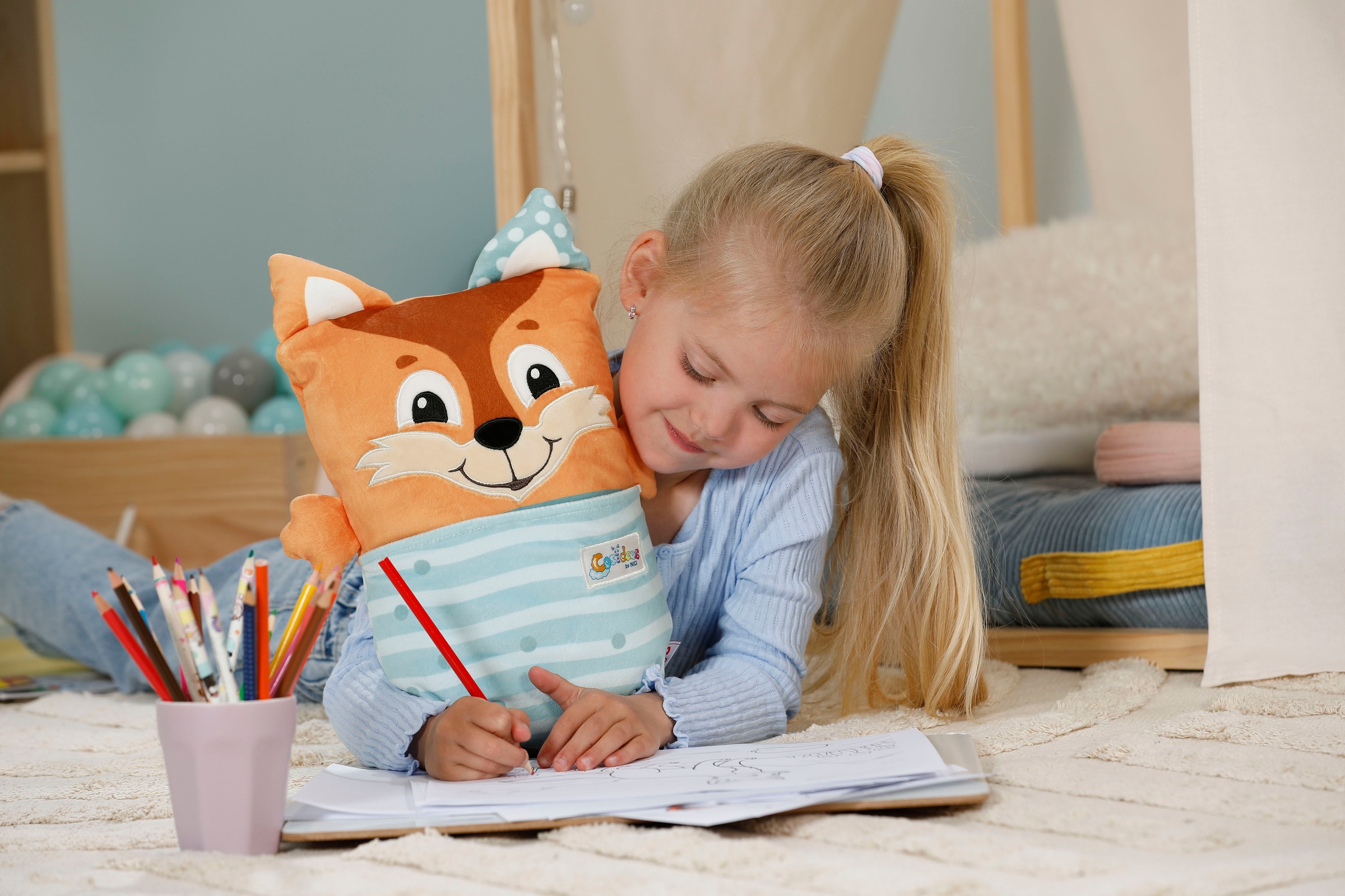 Nici Kuscheltier »Cosidoos, Fuchs mit Wendefunktion 30x20 cm«