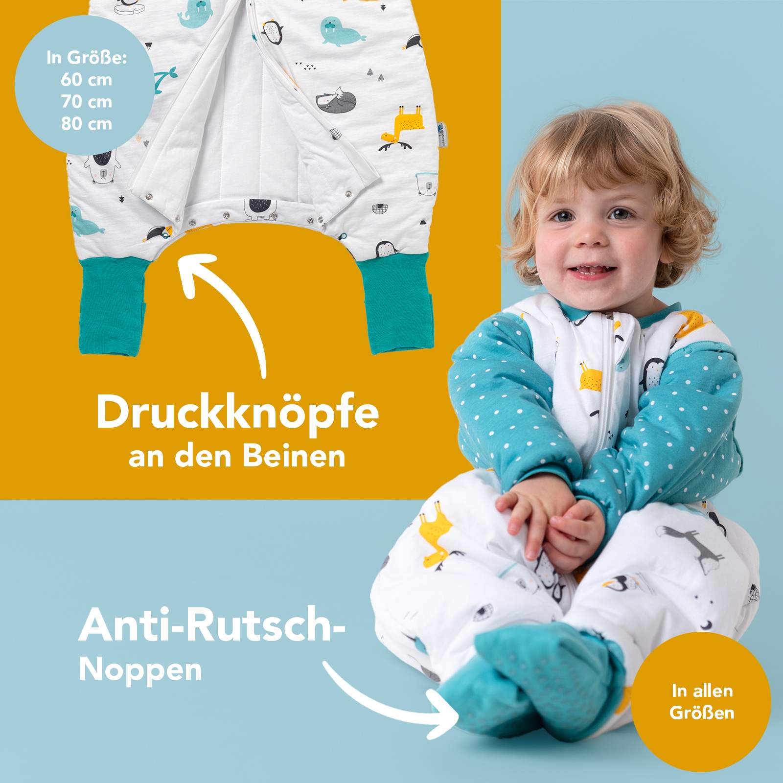 Schlummersack Babyschlafsack »Schlafsack mit Füßen 2.5 Tog«