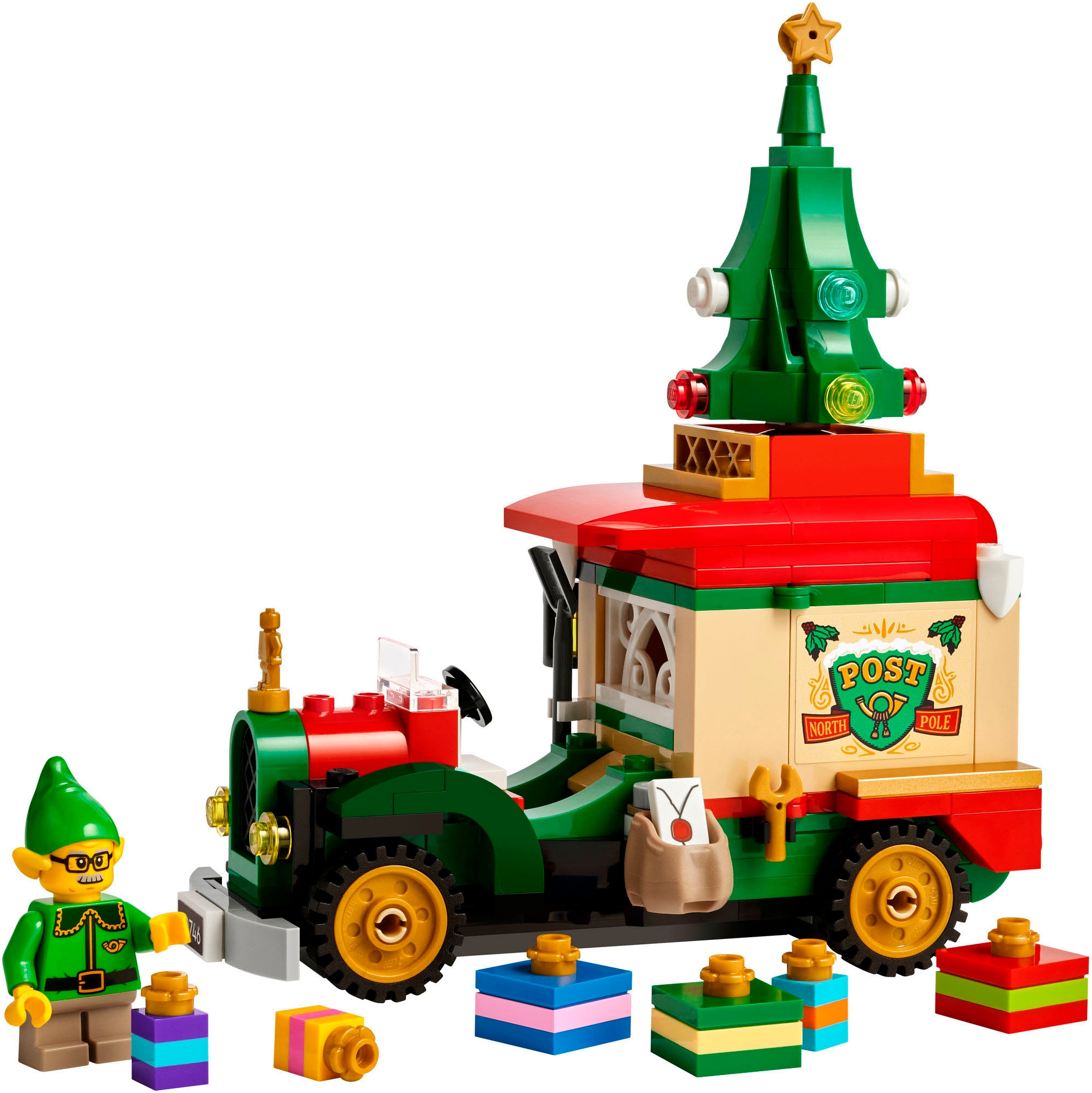 LEGO® Konstruktionsspielsteine »Lieferwagen des Weihnachtsmanns (40746), LEGO Iconic« Made in Europe