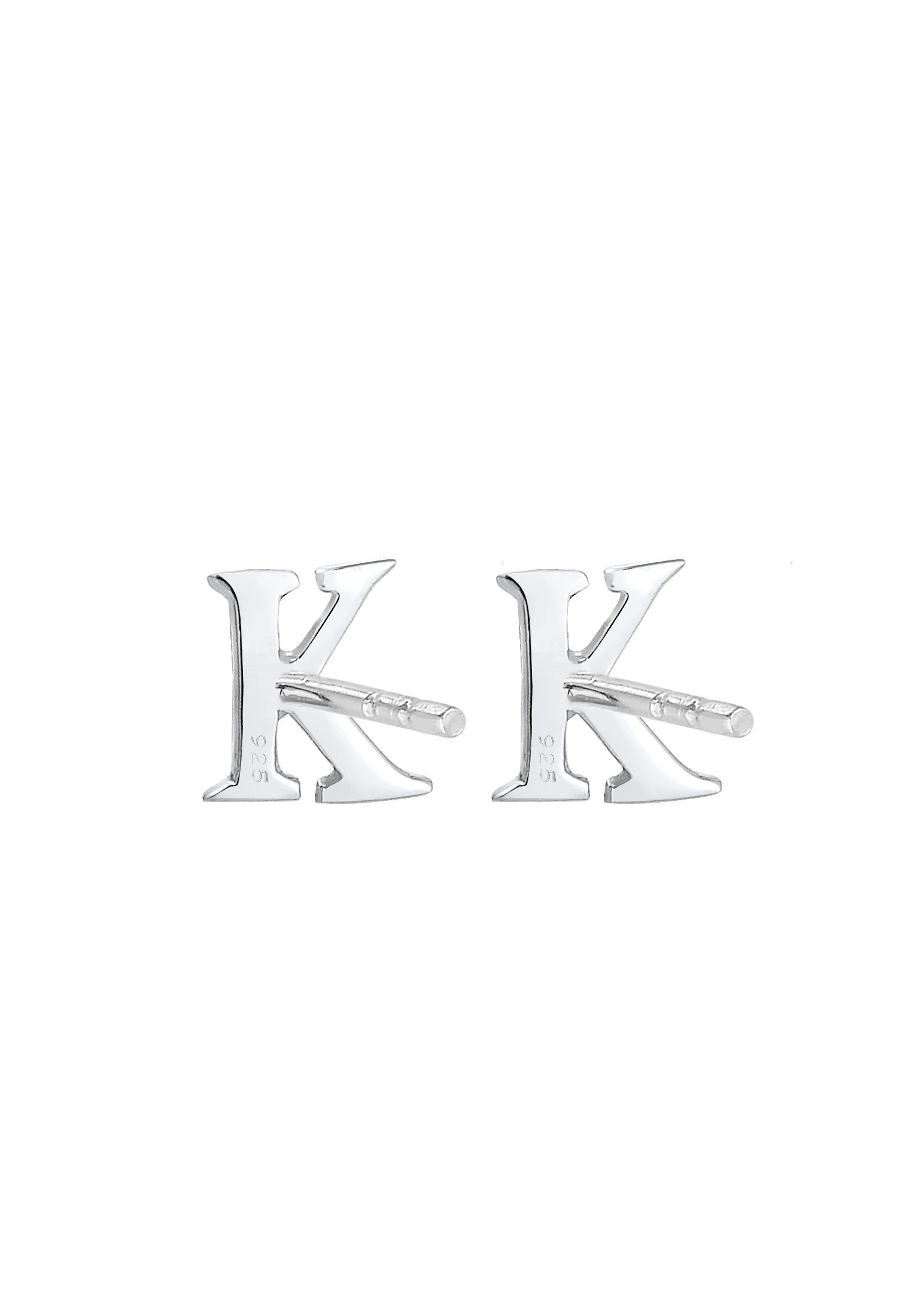 Elli Paar Ohrstecker »Ohrringe Ohrstecker Buchstabe K Initiale 925 Sterling Silber«