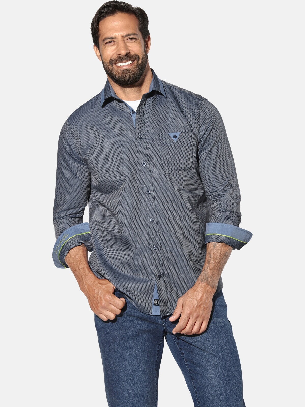 Jan Vanderstorm Langarmhemd »Doppelpack Hemd JORLAND«