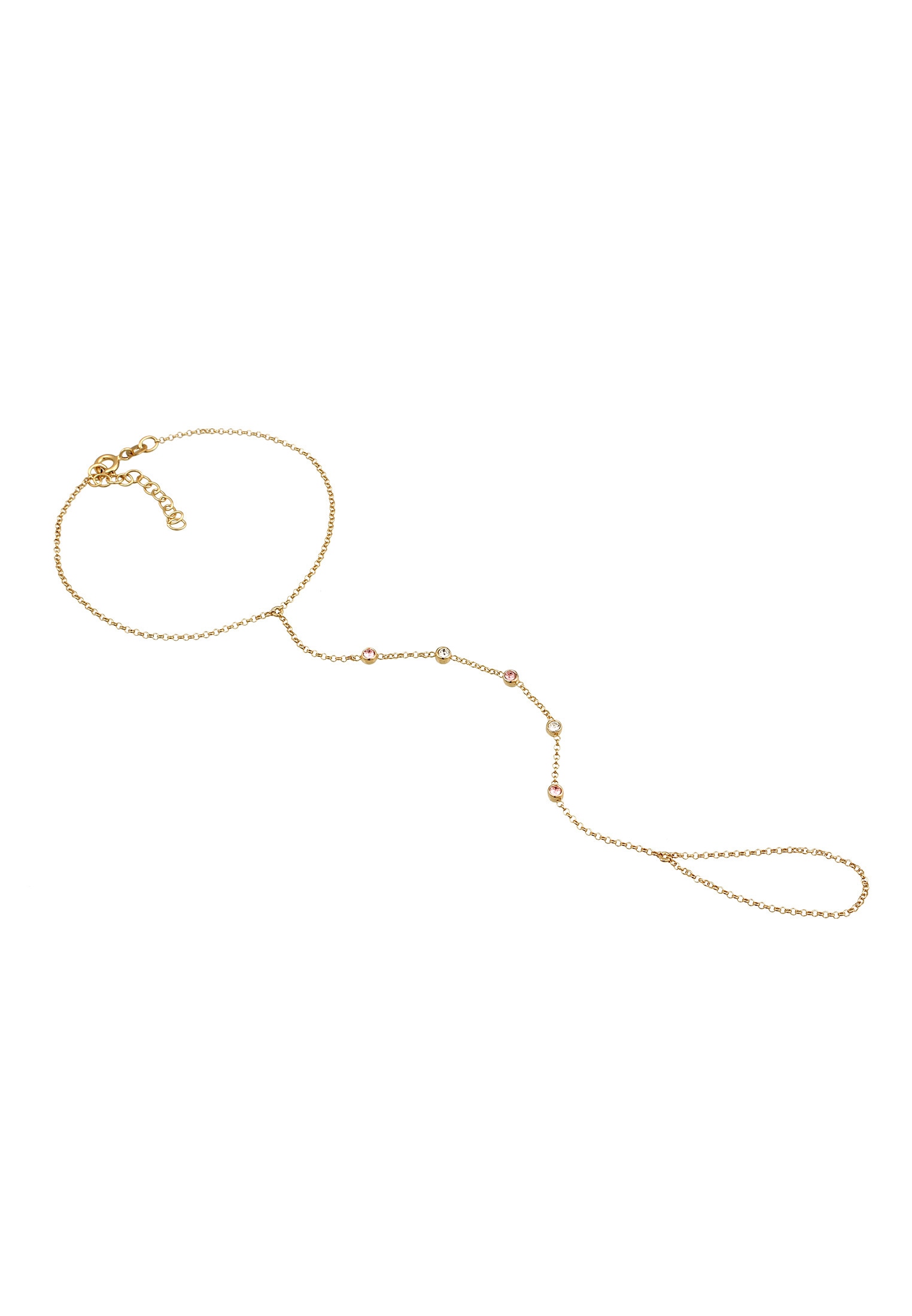 Elli Schmuckset »Armband Hand Chain Handkette Armband 925 Silber« ()