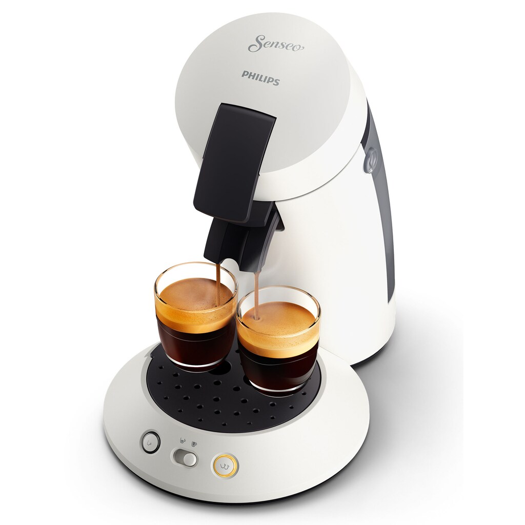 Philips Senseo Kaffeepadmaschine »Original Plus CSA210/10, aus 80% recyceltem Plastik«, +3 Kaffeespezialitäten, Memo-Funktion, Gratis-Zugaben (Wert €5,-UVP)